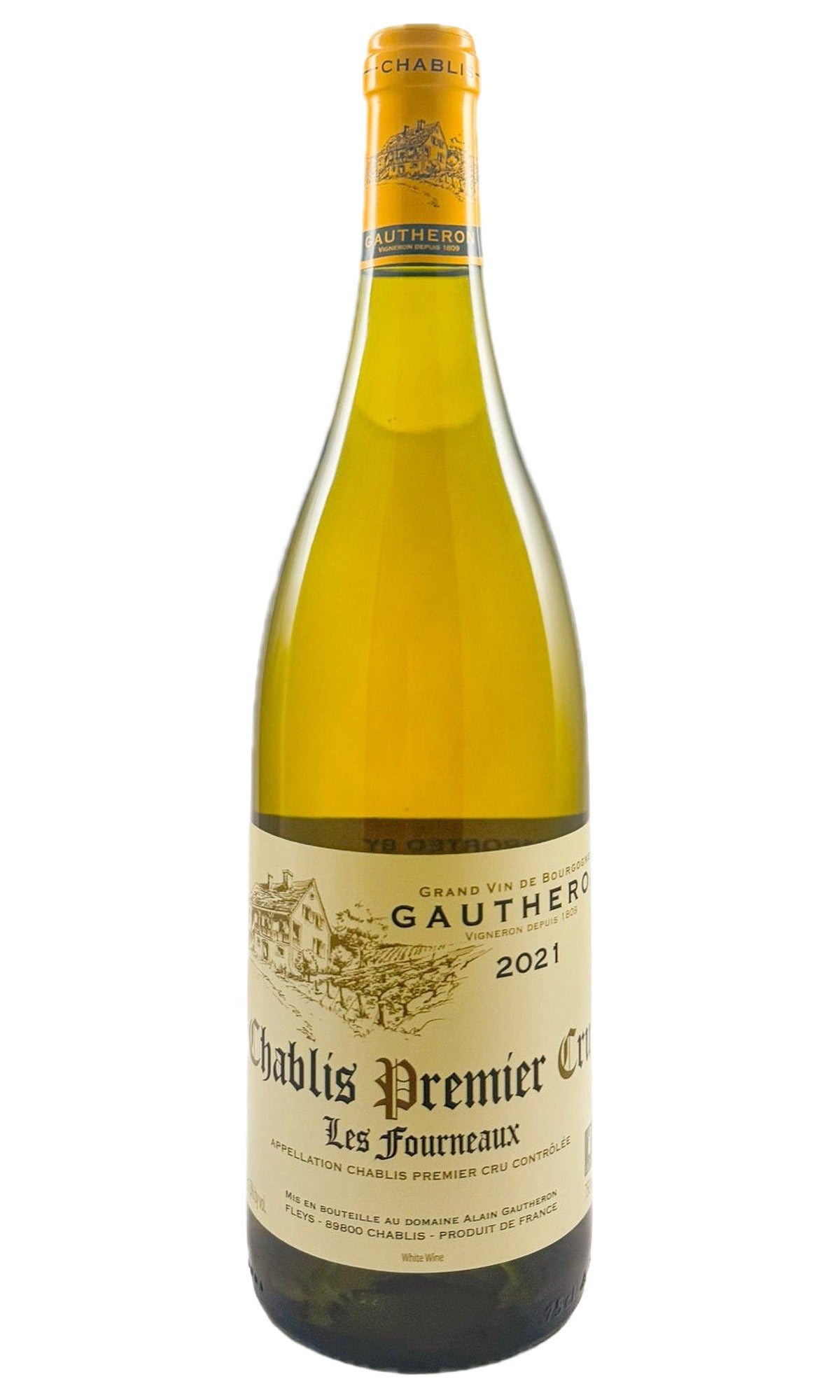 Bottle of Domaine Gautheron, Chablis 1er Cru Les Fourneaux, 2021 - White Wine - Flatiron Wines & Spirits - New York