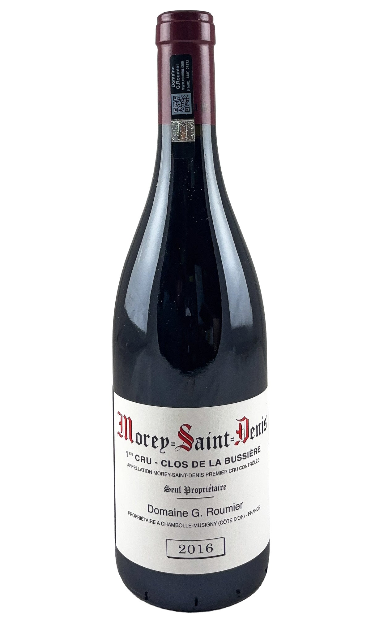 Bottle of Domaine Georges Roumier, Morey Saint-Denis 1er cru Clos de la Bussiere, 2016 - Red Wine - Flatiron Wines & Spirits - New York