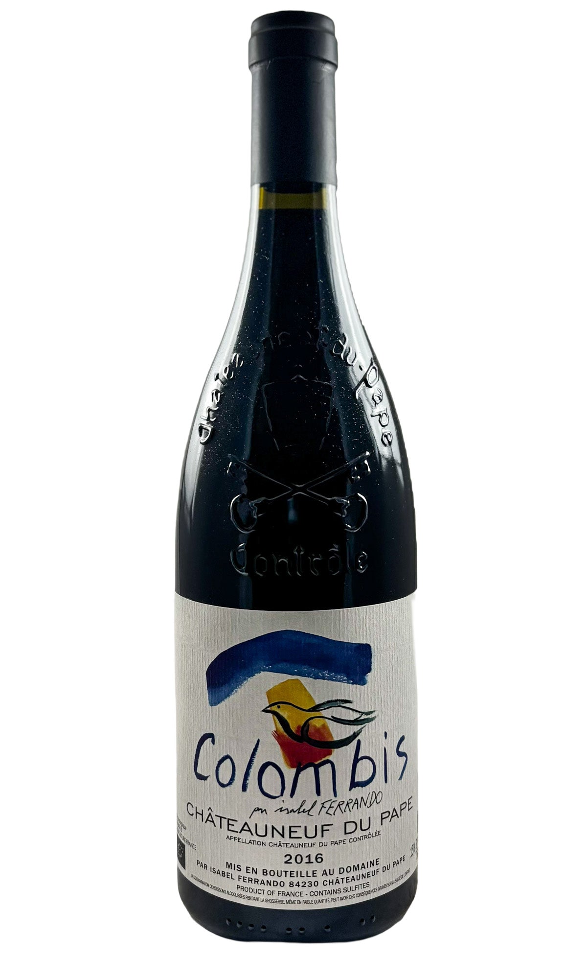 Bottle of Domaine Isabel Ferrando, Chateauneuf du Pape Colombis, 2016 - Red Wine - Flatiron Wines & Spirits - New York