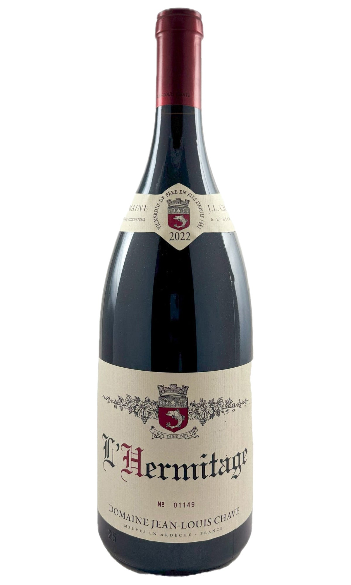 Domaine Jean-Louis Chave, L'Hermitage Rouge, 2022 (1.5L