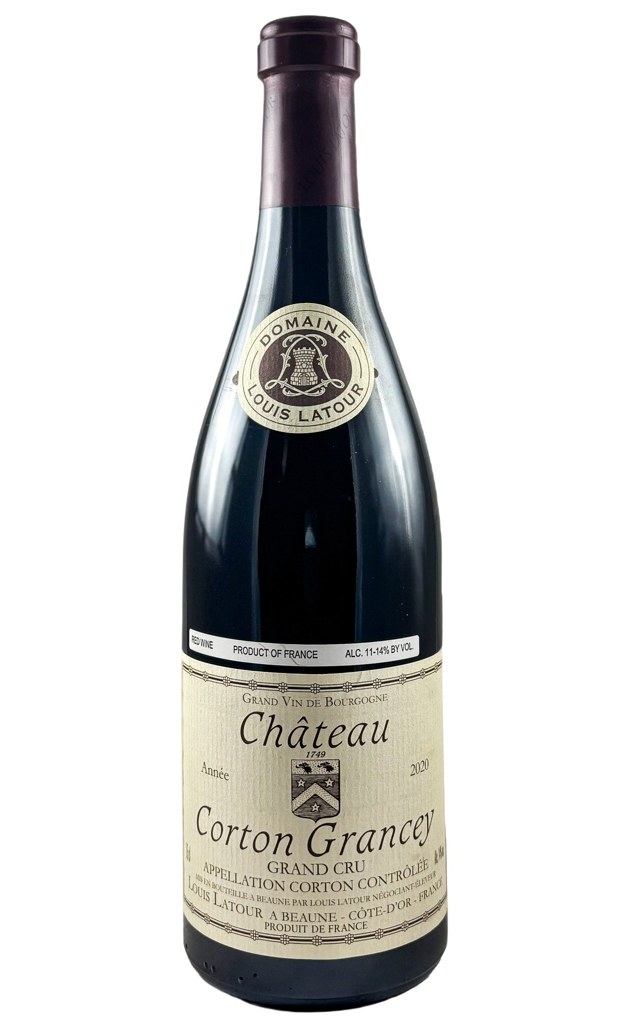 Bottle of Domaine Louis Latour, Corton Grancey Grand Cru, 2020 - Red Wine - Flatiron Wines & Spirits - New York
