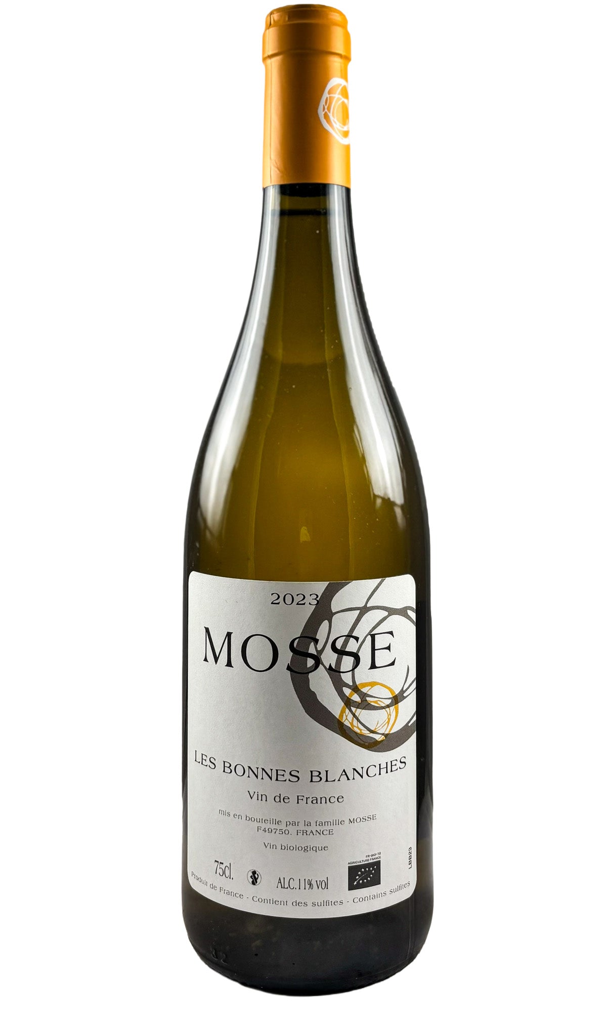 Bottle of Domaine Mosse, Les Bonnes Blanches, 2023 - White Wine - Flatiron Wines & Spirits - New York