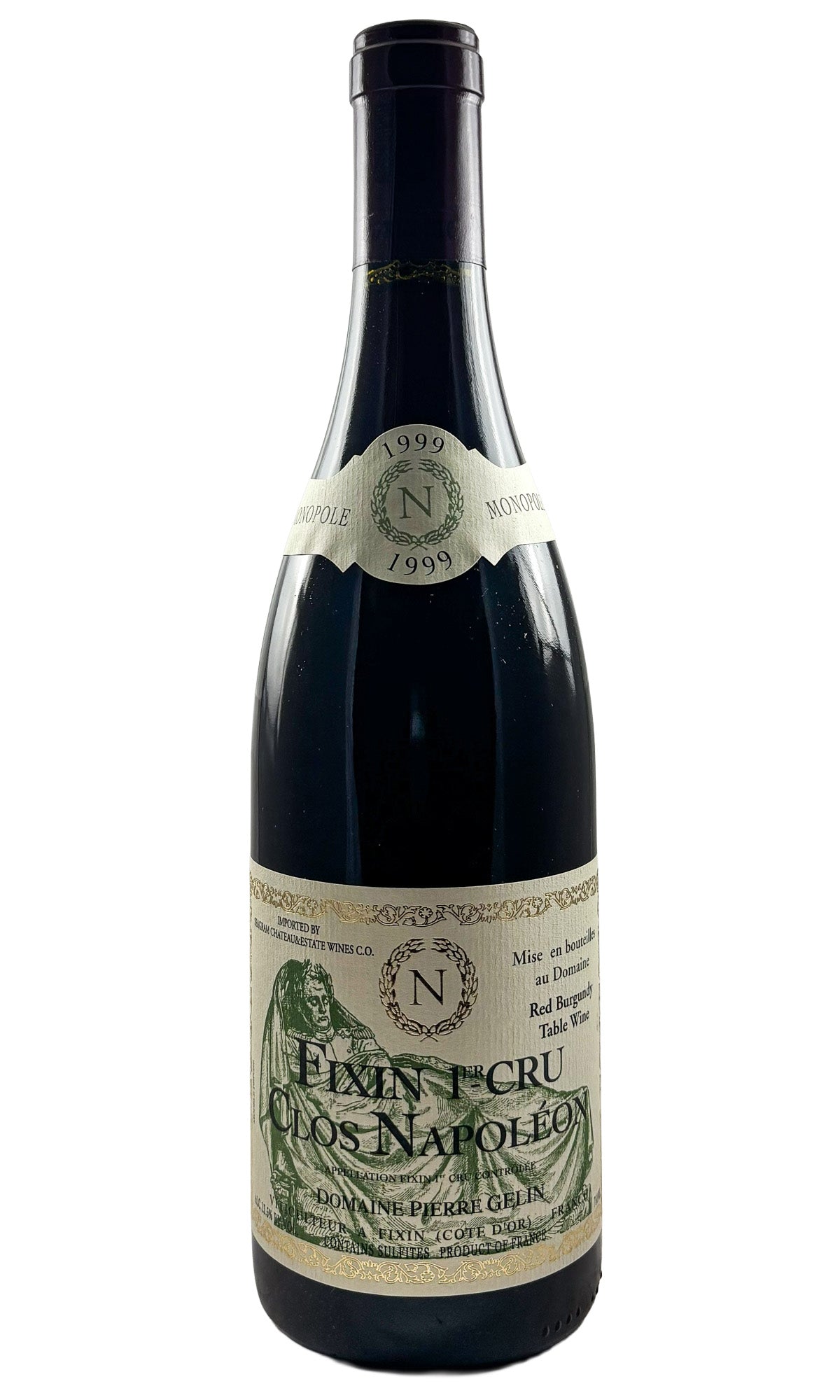 Bottle of Domaine Pierre Gelin, Fixin 1er Cru Clos Napoleon Monopole, 1999 - Red Wine - Flatiron Wines & Spirits - New York