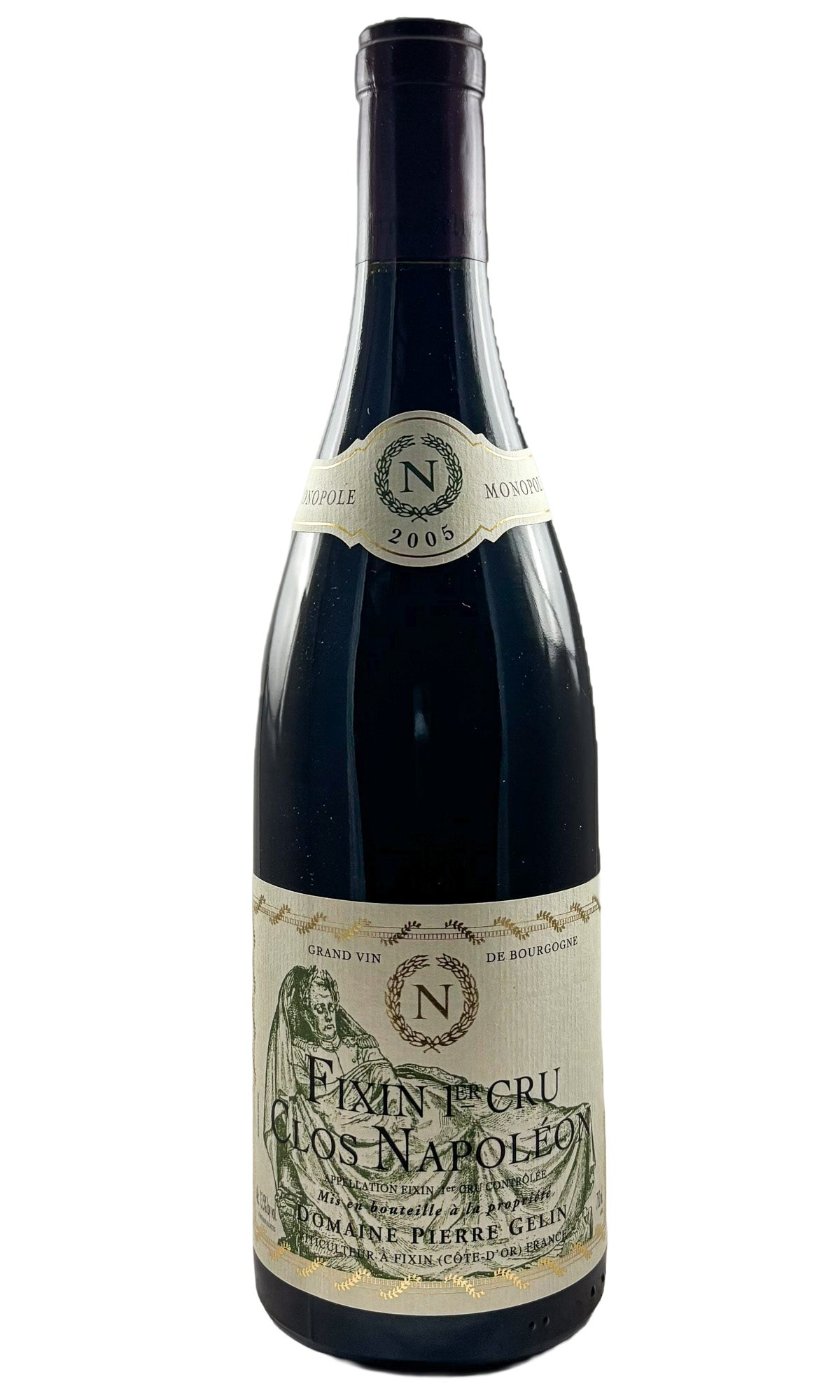 Bottle of Domaine Pierre Gelin, Fixin 1er Cru Clos Napoleon Monopole, 2005 - Red Wine - Flatiron Wines & Spirits - New York
