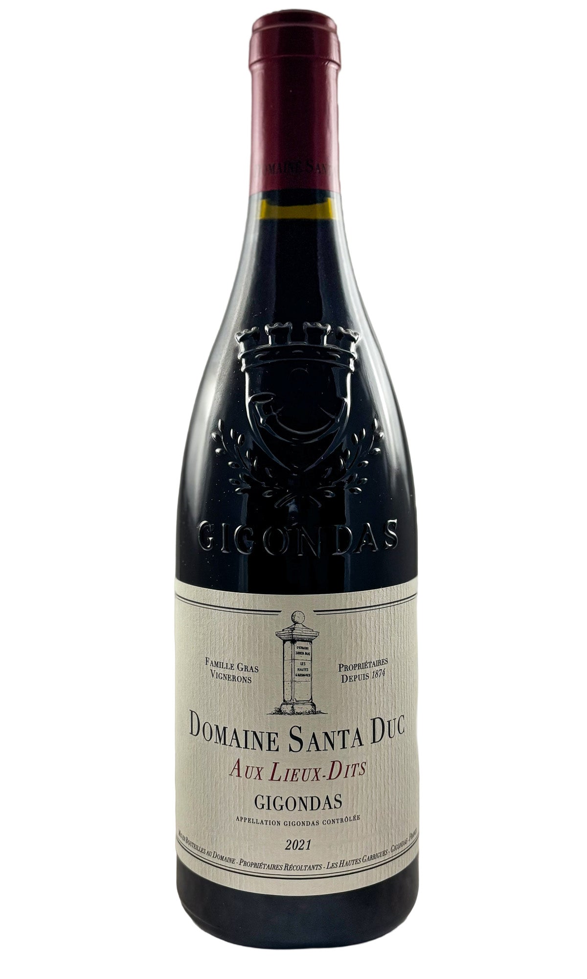 Bottle of Domaine Santa Duc, Gigondas Aux Lieux-Dits, 2021 - Red Wine - Flatiron Wines & Spirits - New York