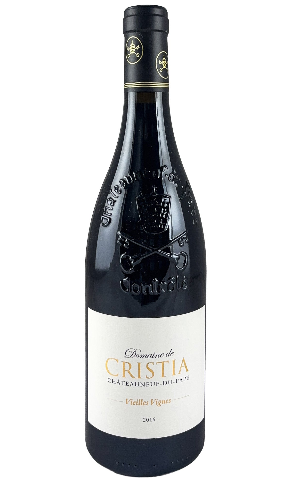 Bottle of Domaine de Cristia, Chateauneuf-du-Pape Vieilles Vignes, 2016 - Red Wine - Flatiron Wines & Spirits - New York