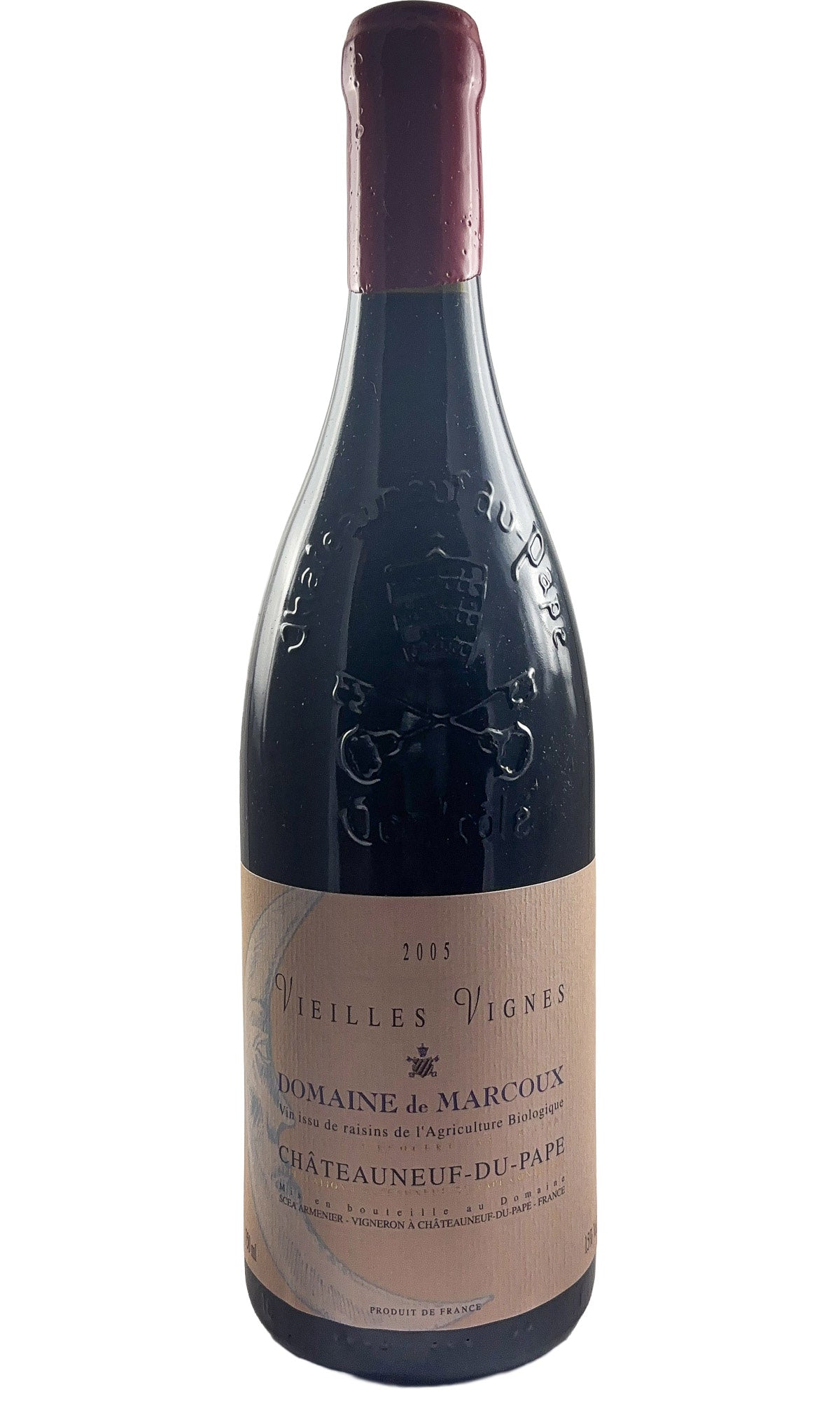 Bottle of Domaine de Marcoux, Chateauneuf-du-Pape Vieilles Vignes, 2005 - Red Wine - Flatiron Wines & Spirits - New York