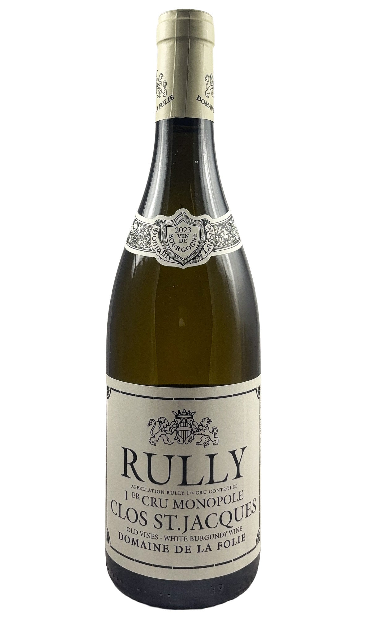 Bottle of Domaine de la Folie, Rully 1er Cru Clos Saint-Jacques Monopole, 2023 - White Wine - Flatiron Wines & Spirits - New York