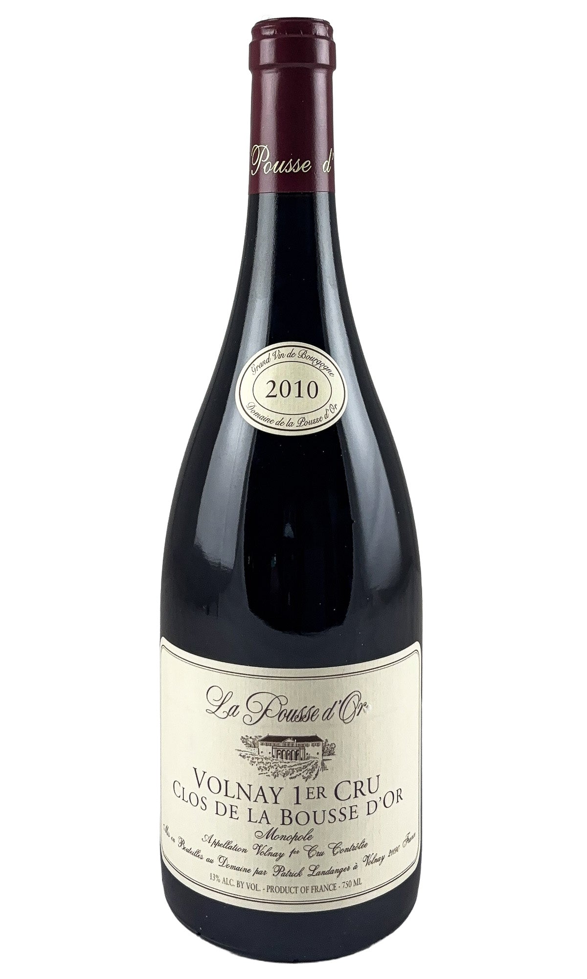 Bottle of La Pousse d'Or, Volnay 1er Cru Clos de la Bousse d'Or, 2010 - Red Wine - Flatiron Wines & Spirits - New York