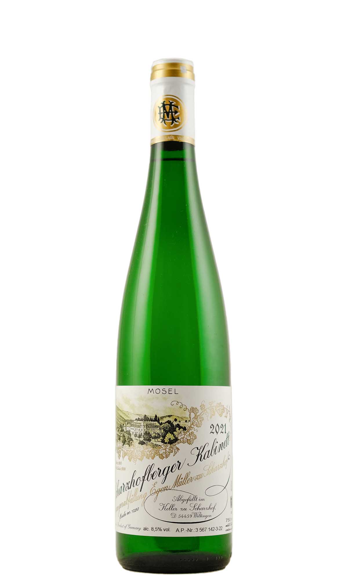 Bottle of Egon Muller, Scharzhofberger Riesling Kabinett, 2021 - White Wine - Flatiron Wines & Spirits - New York