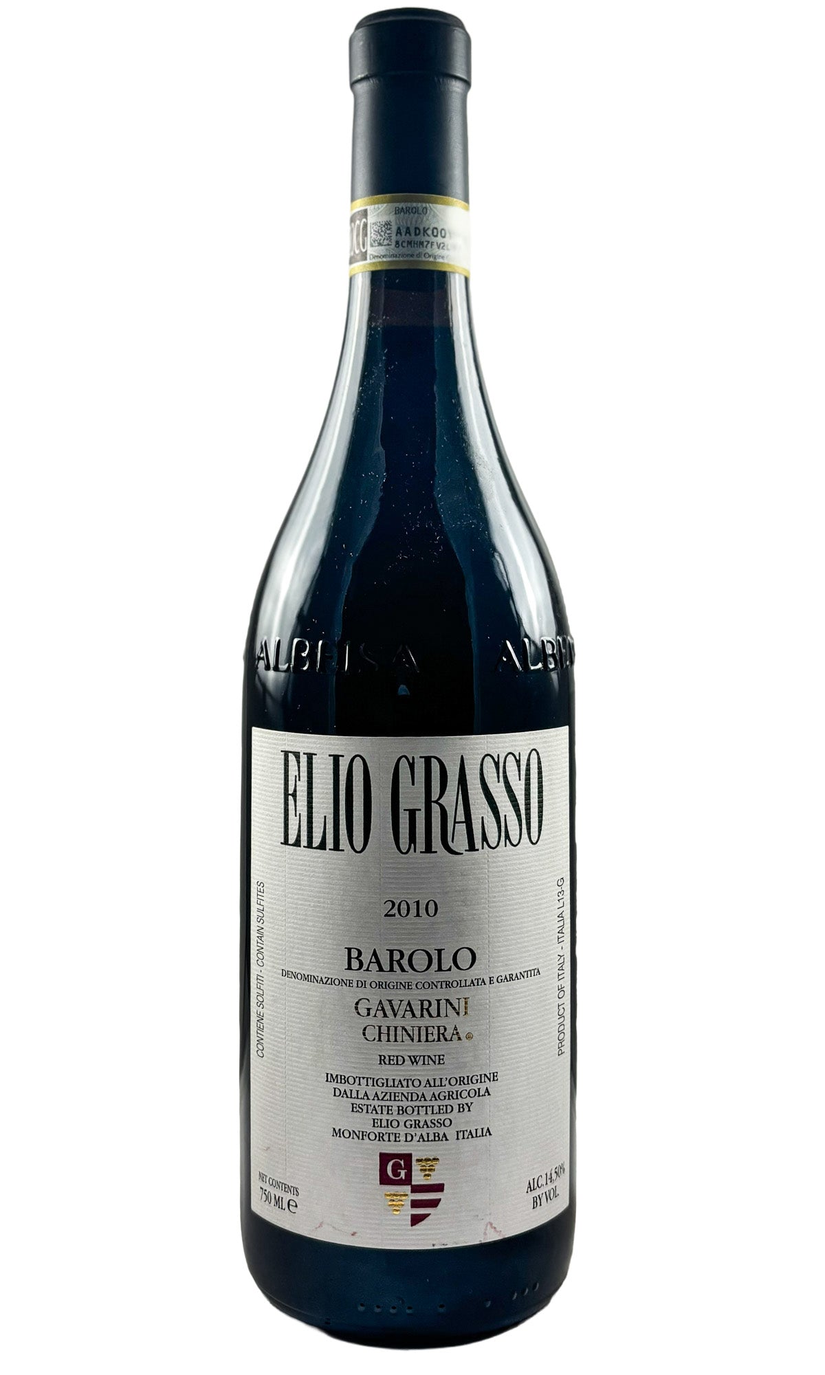 Bottle of Elio Grasso, Barolo Gavarini Vigna Chiniera, 2010 - Red Wine - Flatiron Wines & Spirits - New York