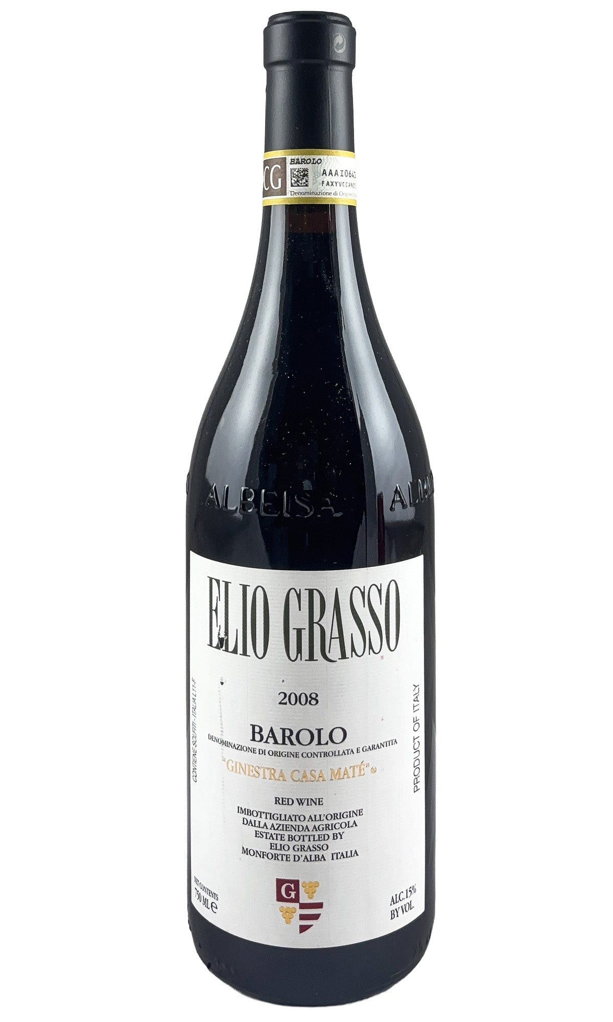 Bottle of Elio Grasso, Barolo Ginestra Casa Mate, 2008 - Red Wine - Flatiron Wines & Spirits - New York