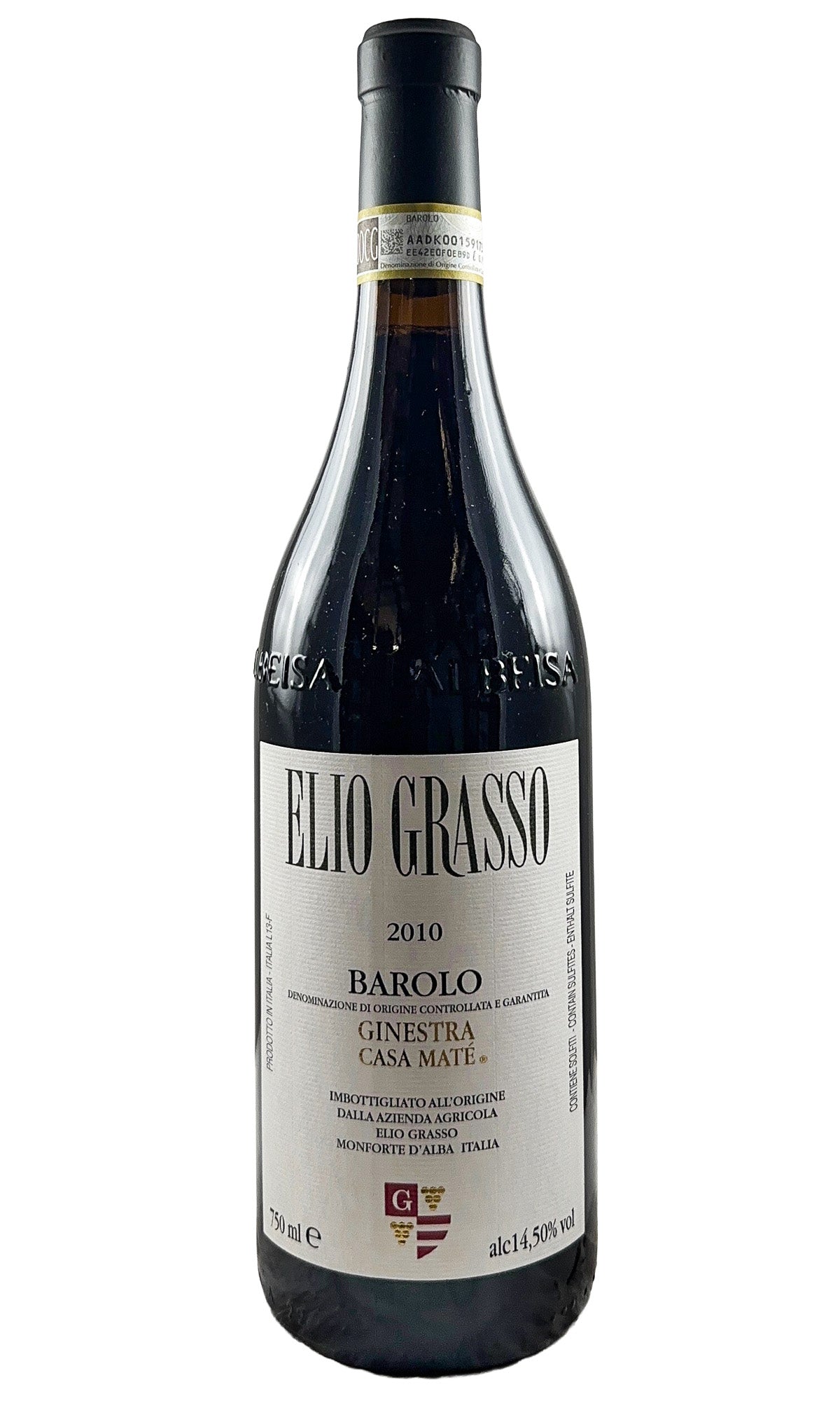 Bottle of Elio Grasso, Barolo Ginestra Casa Mate, 2010 - Red Wine - Flatiron Wines & Spirits - New York