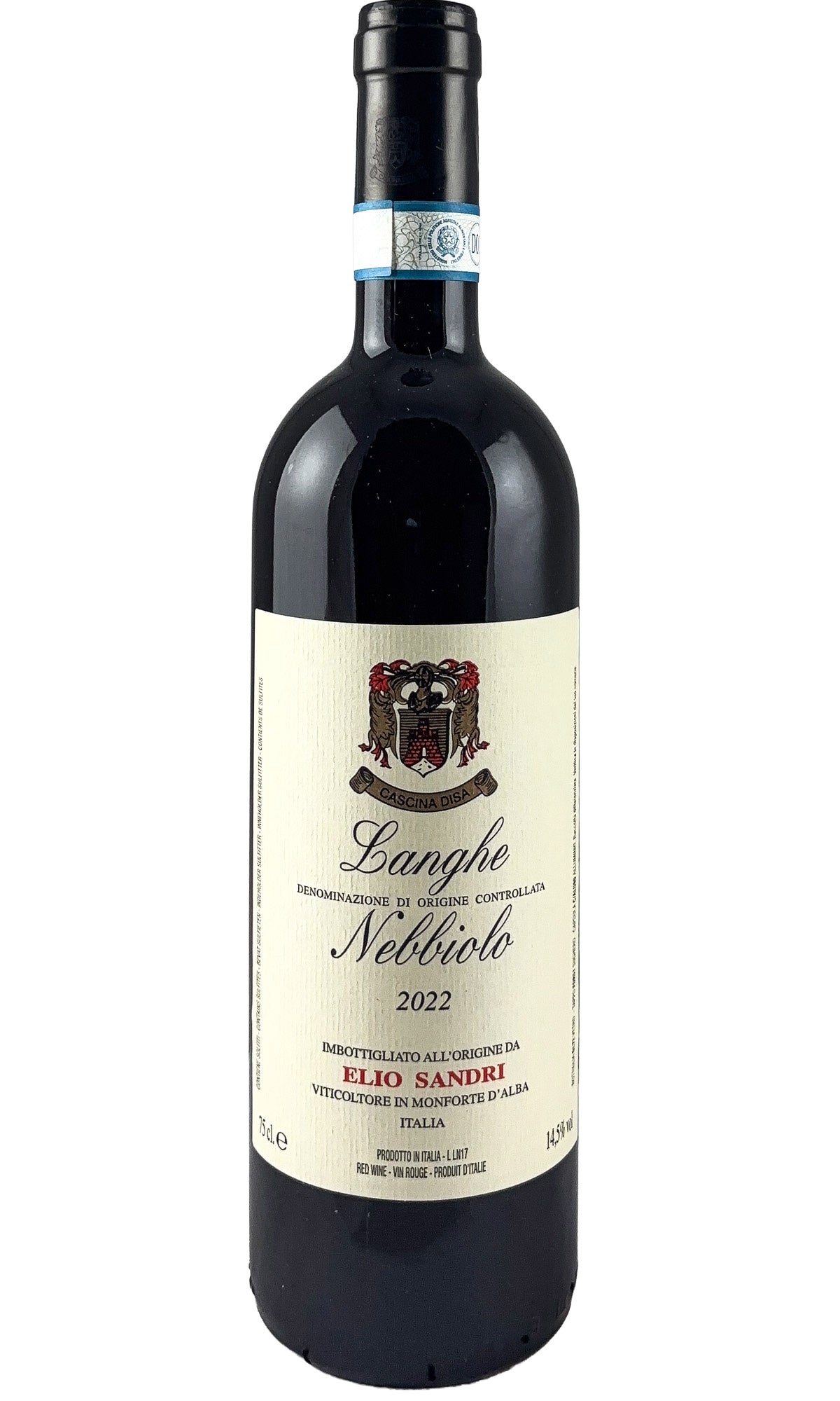 Bottle of Elio Sandri, Langhe Nebbiolo, 2022 - Red Wine - Flatiron Wines & Spirits - New York