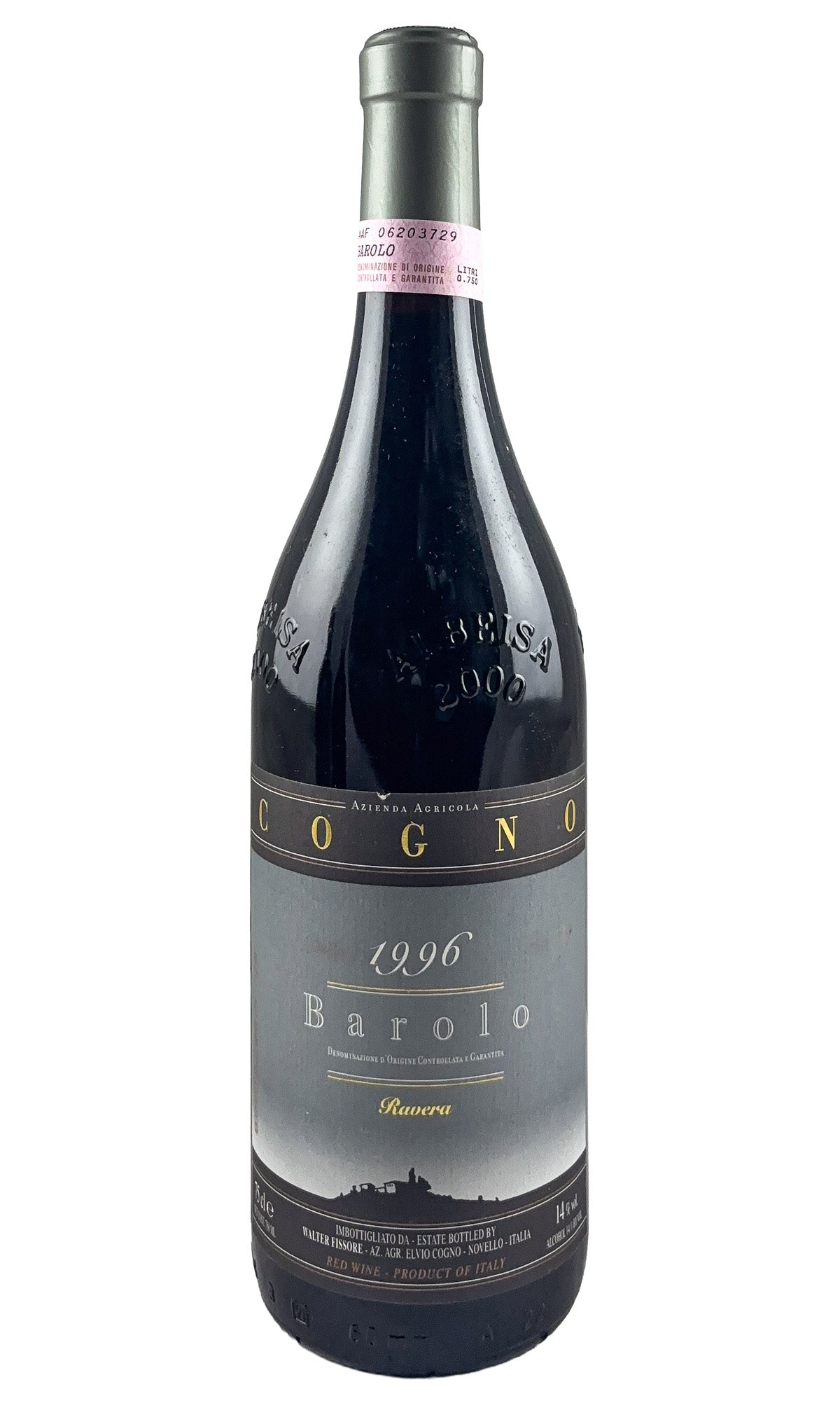 Bottle of Elvio Cogno, Barolo Ravera, 1996 - Red Wine - Flatiron Wines & Spirits - New York
