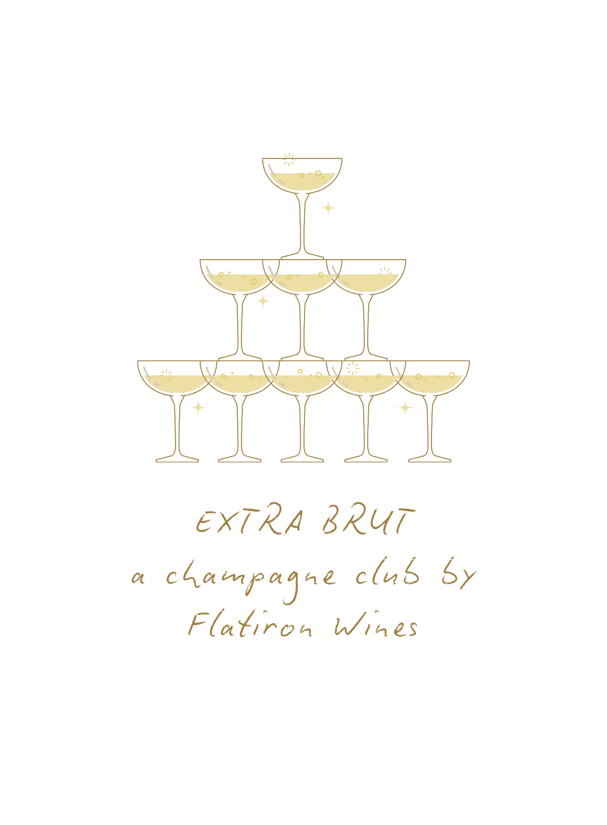 Bottle of Extra Brut, A Champagne Club by Flatiron Wines - - Flatiron Wines & Spirits - New York