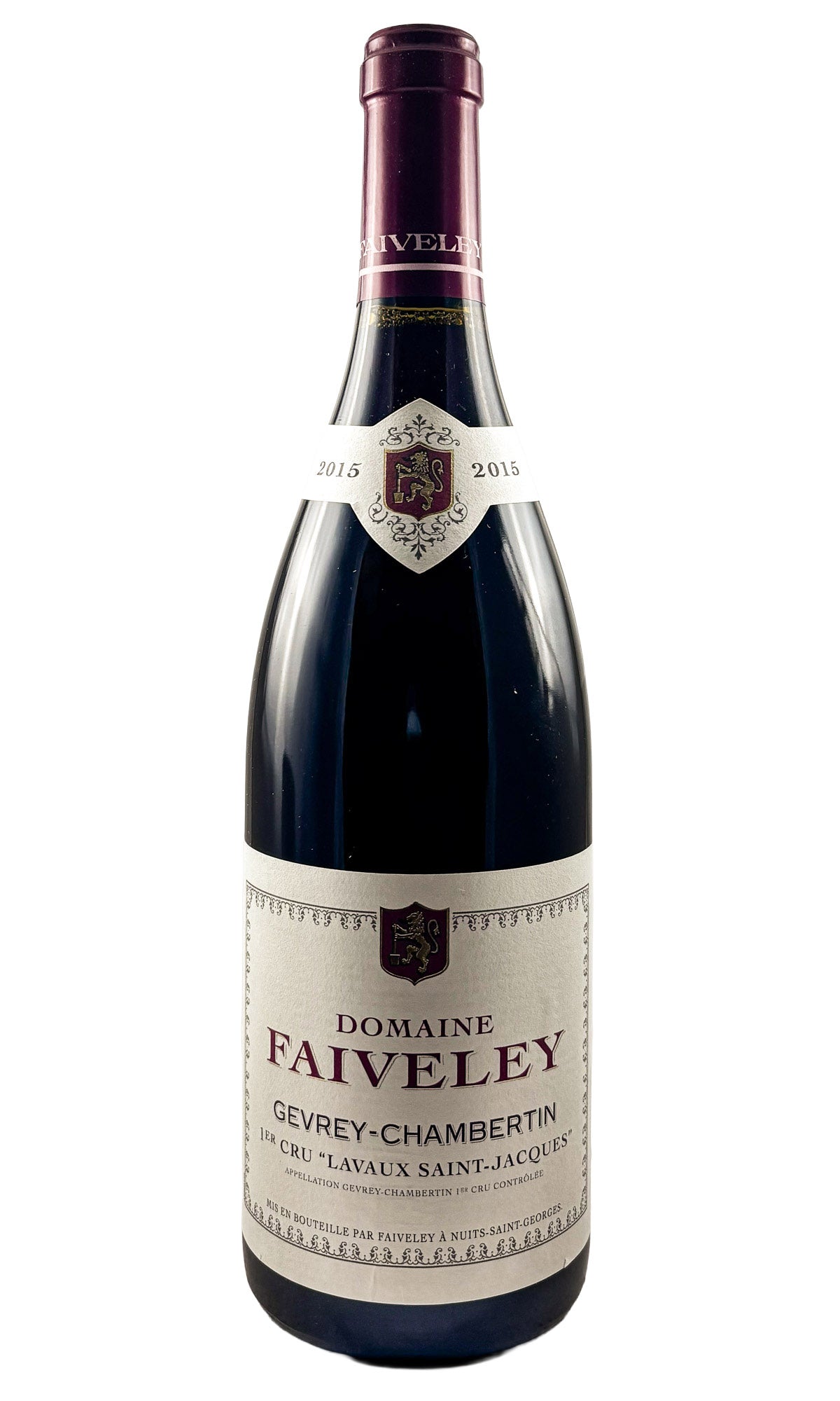 Bottle of Faiveley, Gevrey-Chambertin 1er Cru Lavaux Saint-Jacques, 2015 - Red Wine - Flatiron Wines & Spirits - New York