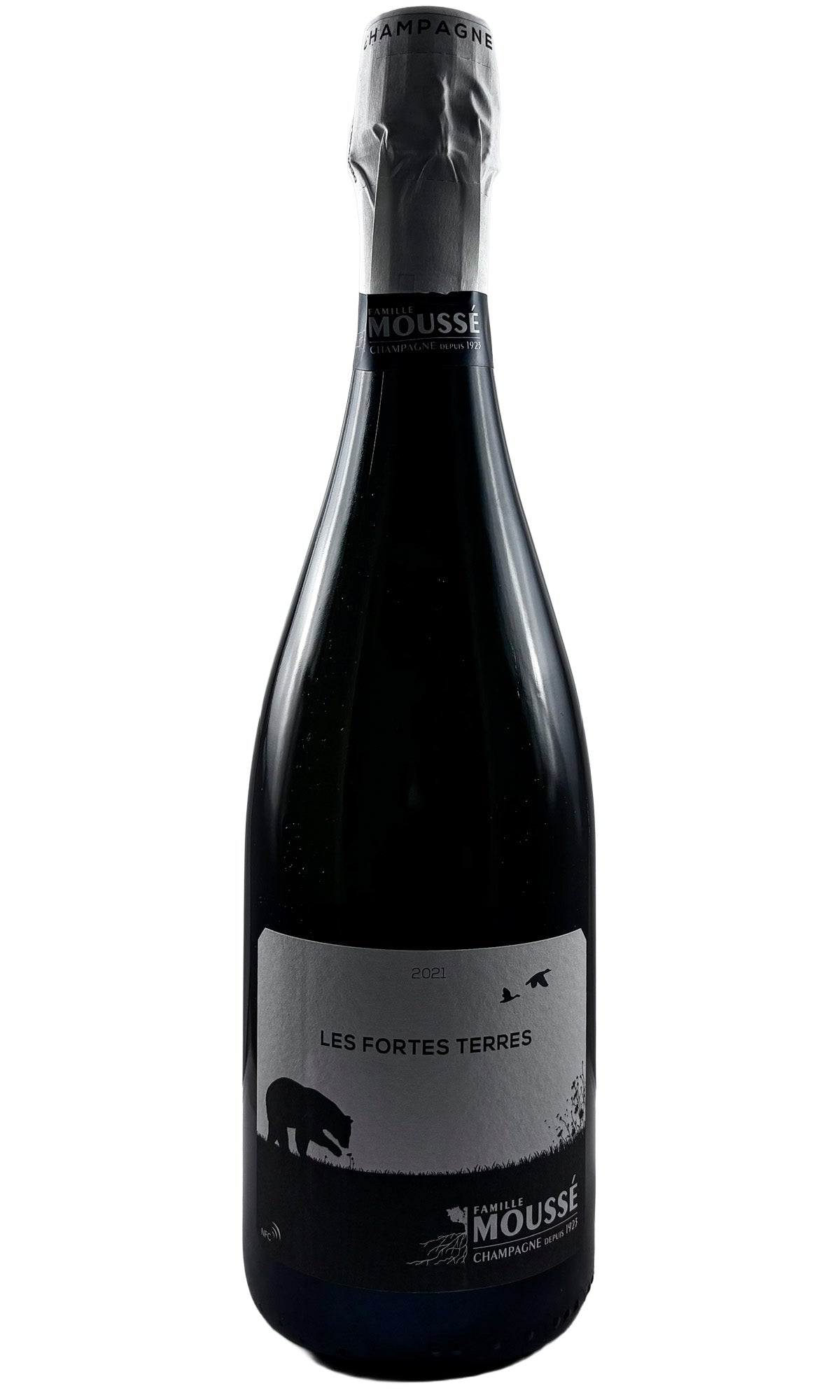 Bottle of Famille Mousse, Champagne Les Fortes Terres Blanc de Noirs Extra Brut, 2021 - Sparkling Wine - Flatiron Wines & Spirits - New York