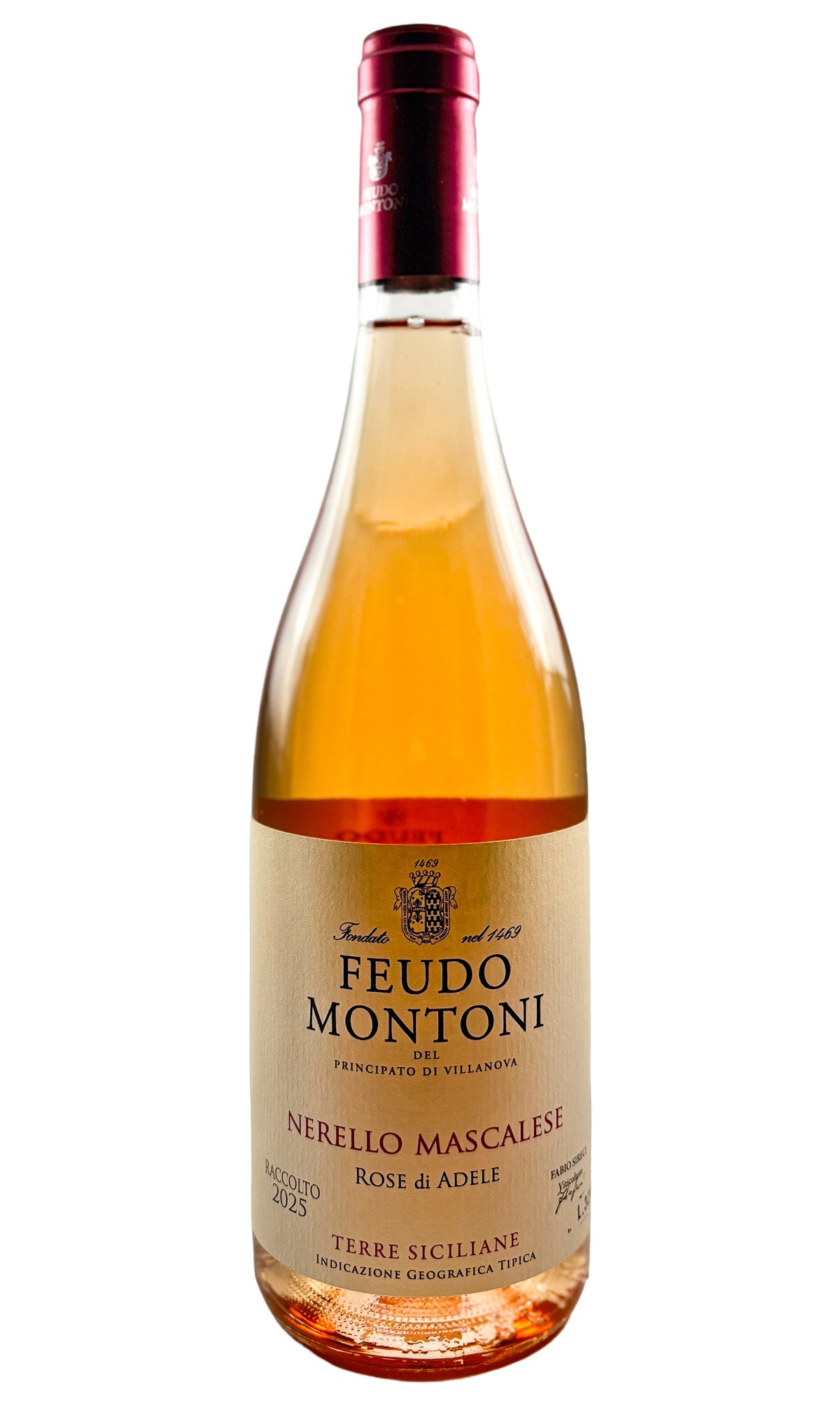 Bottle of Feudo Montoni, Nerello Mascalese Rose di Adele, 2025 - Rosé Wine - Flatiron Wines & Spirits - New York