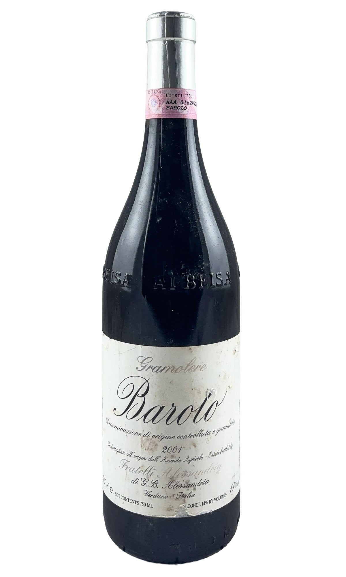Bottle of Fratelli Alessandria, Barolo Gramolere, 2001 - Red Wine - Flatiron Wines & Spirits - New York