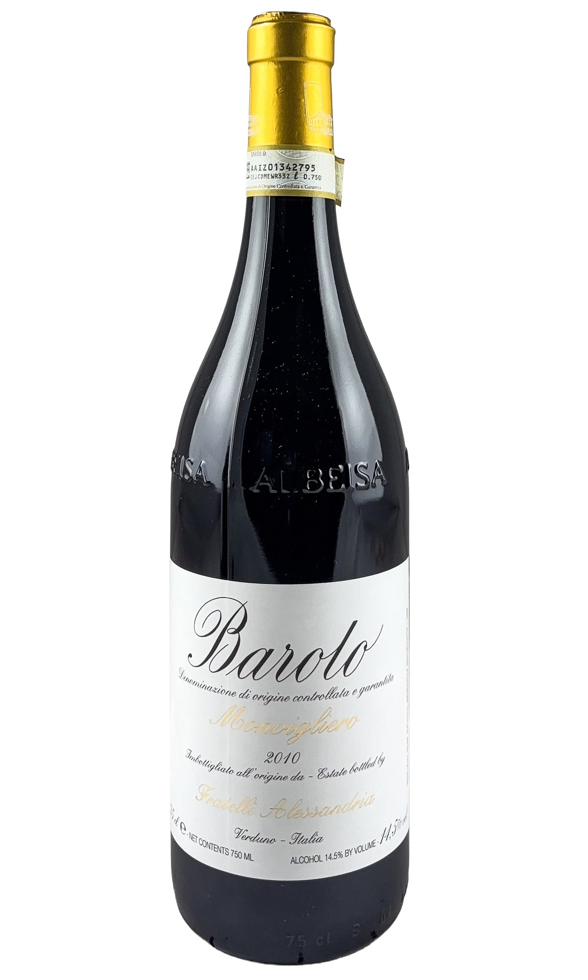 Bottle of Fratelli Alessandria, Barolo Monvigliero, 2010 - Red Wine - Flatiron Wines & Spirits - New York