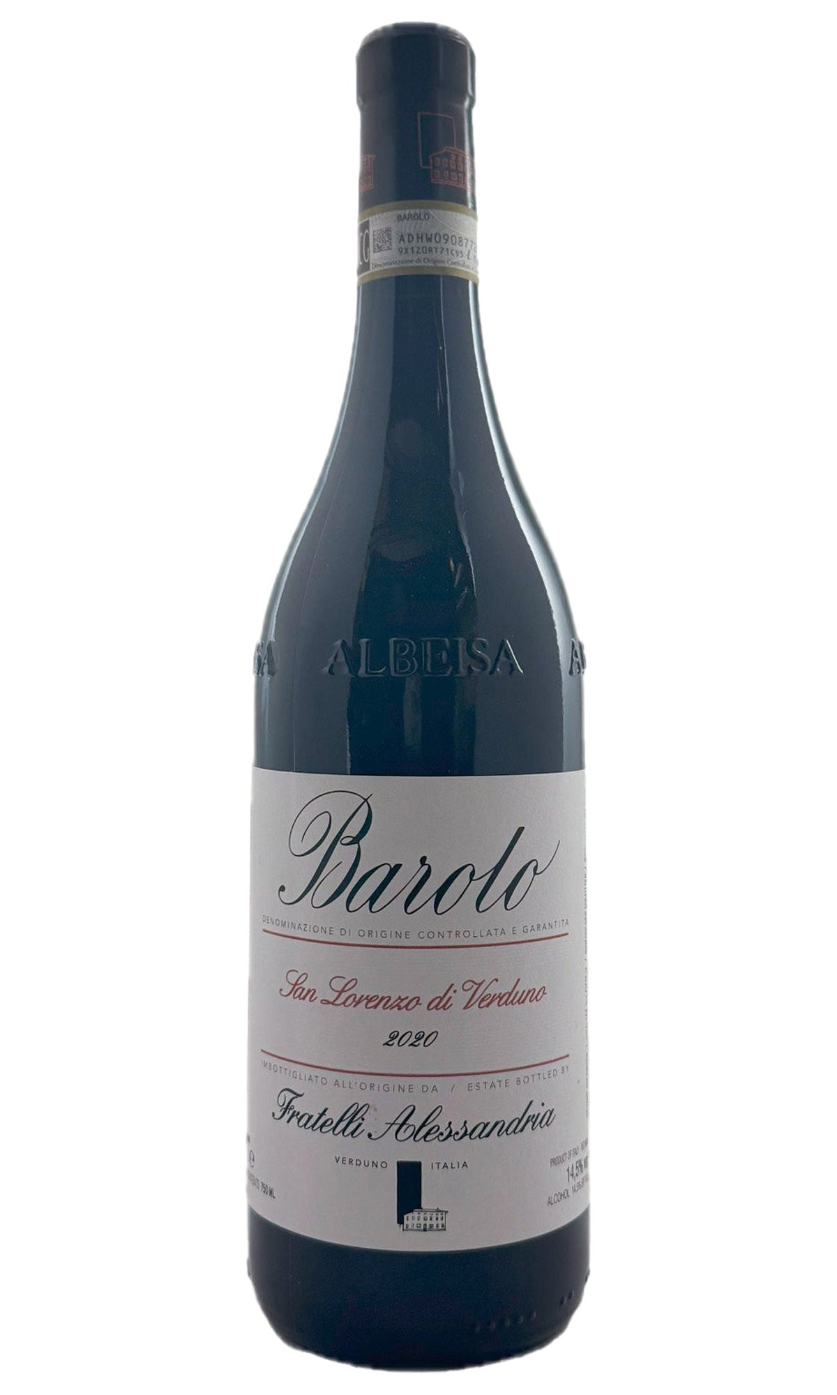 Bottle of Fratelli Alessandria, Barolo San Lorenzo di Verduno, 2020 - Red Wine - Flatiron Wines & Spirits - New York