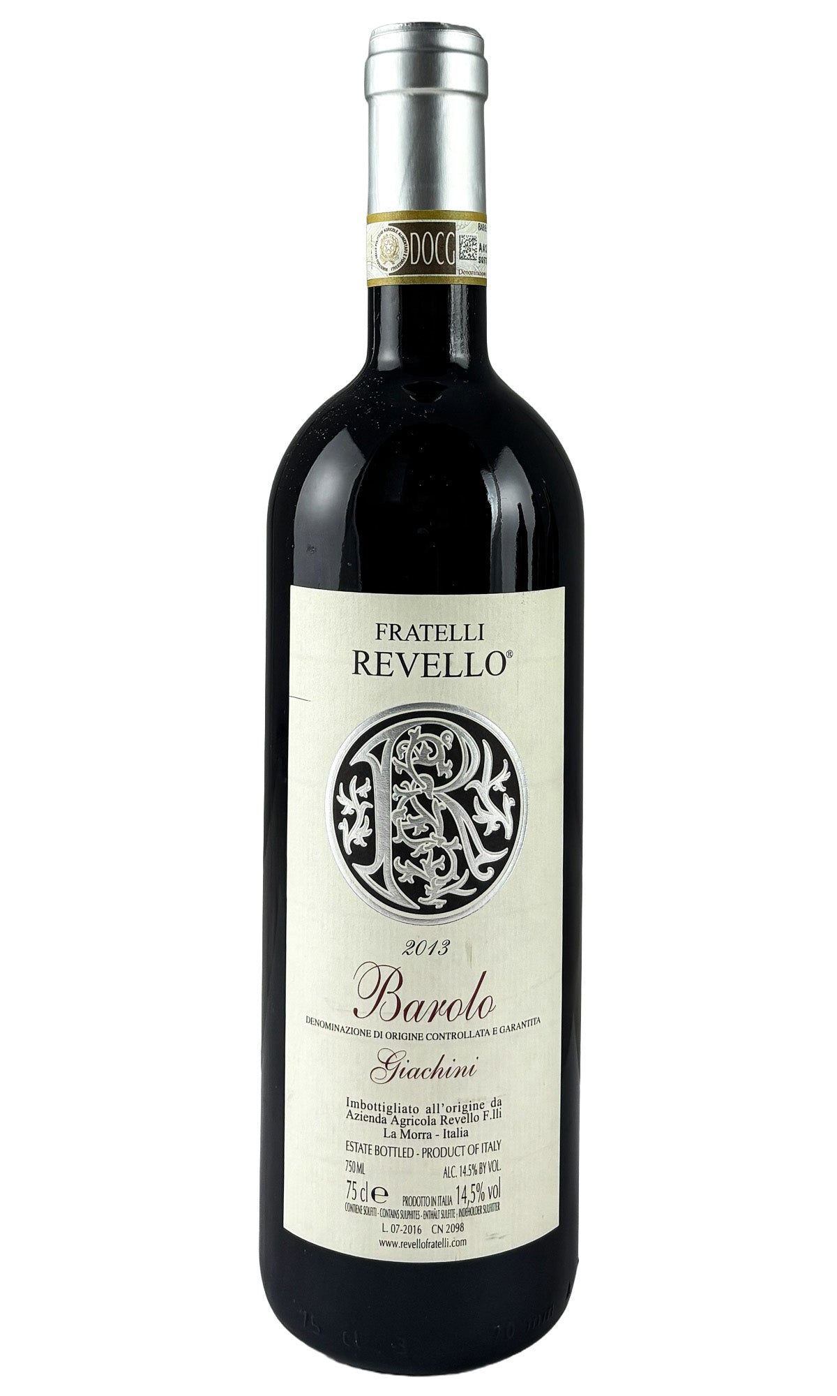 Bottle of Fratelli Revello, Barolo Vigna Giachini, 2013 - Red Wine - Flatiron Wines & Spirits - New York