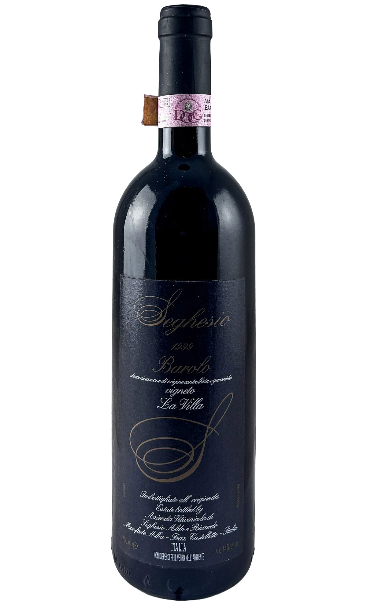 Bottle of Fratelli Seghesio, Barolo La Villa, 1999 - Red Wine - Flatiron Wines & Spirits - New York