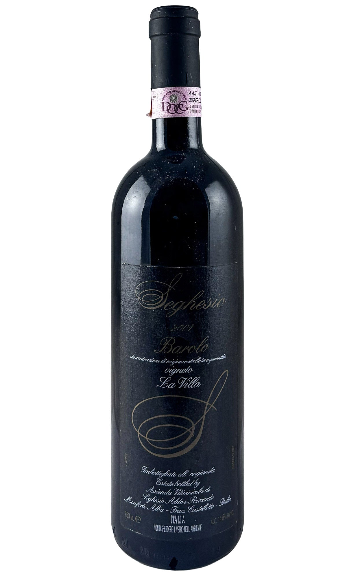 Bottle of Fratelli Seghesio, Barolo La Villa, 2001 - Red Wine - Flatiron Wines & Spirits - New York
