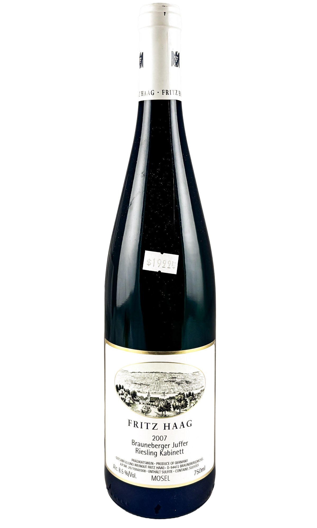 Bottle of Fritz Haag, Brauneberger Juffer Riesling Kabinett AP #03, 2007 - White Wine - Flatiron Wines & Spirits - New York