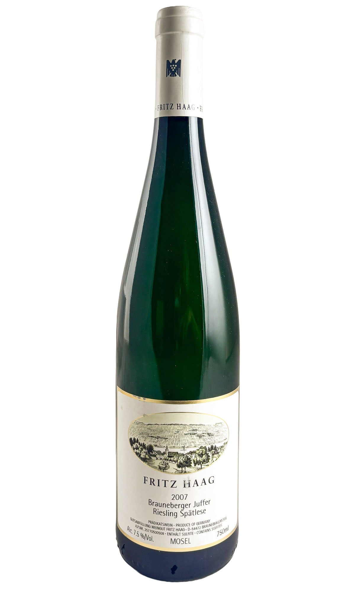 Bottle of Fritz Haag, Brauneberger Juffer Riesling Spätlese AP #05, 2007 - White Wine - Flatiron Wines & Spirits - New York
