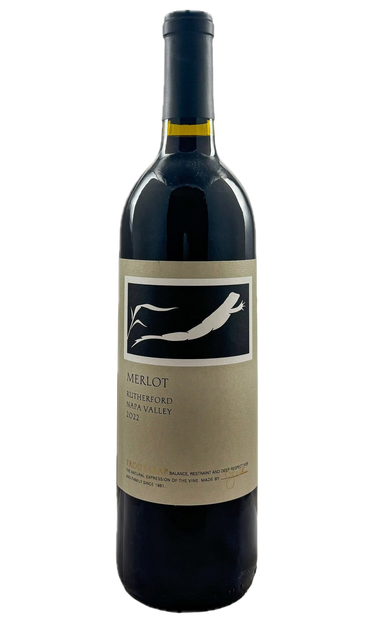 Bottle of Frog's Leap, Merlot Rutherford, 2022 - Red Wine - Flatiron Wines & Spirits - New York