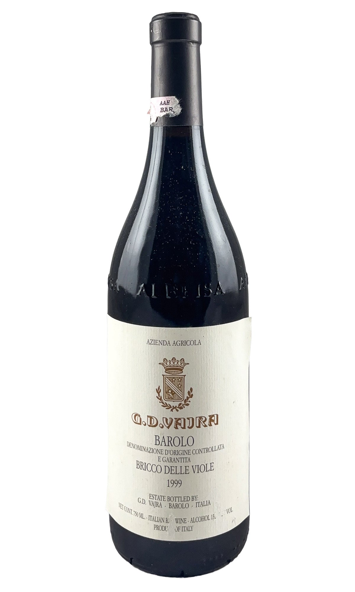 Bottle of G.D. Vajra, Barolo Bricco delle Viole, 1999 - Red Wine - Flatiron Wines & Spirits - New York