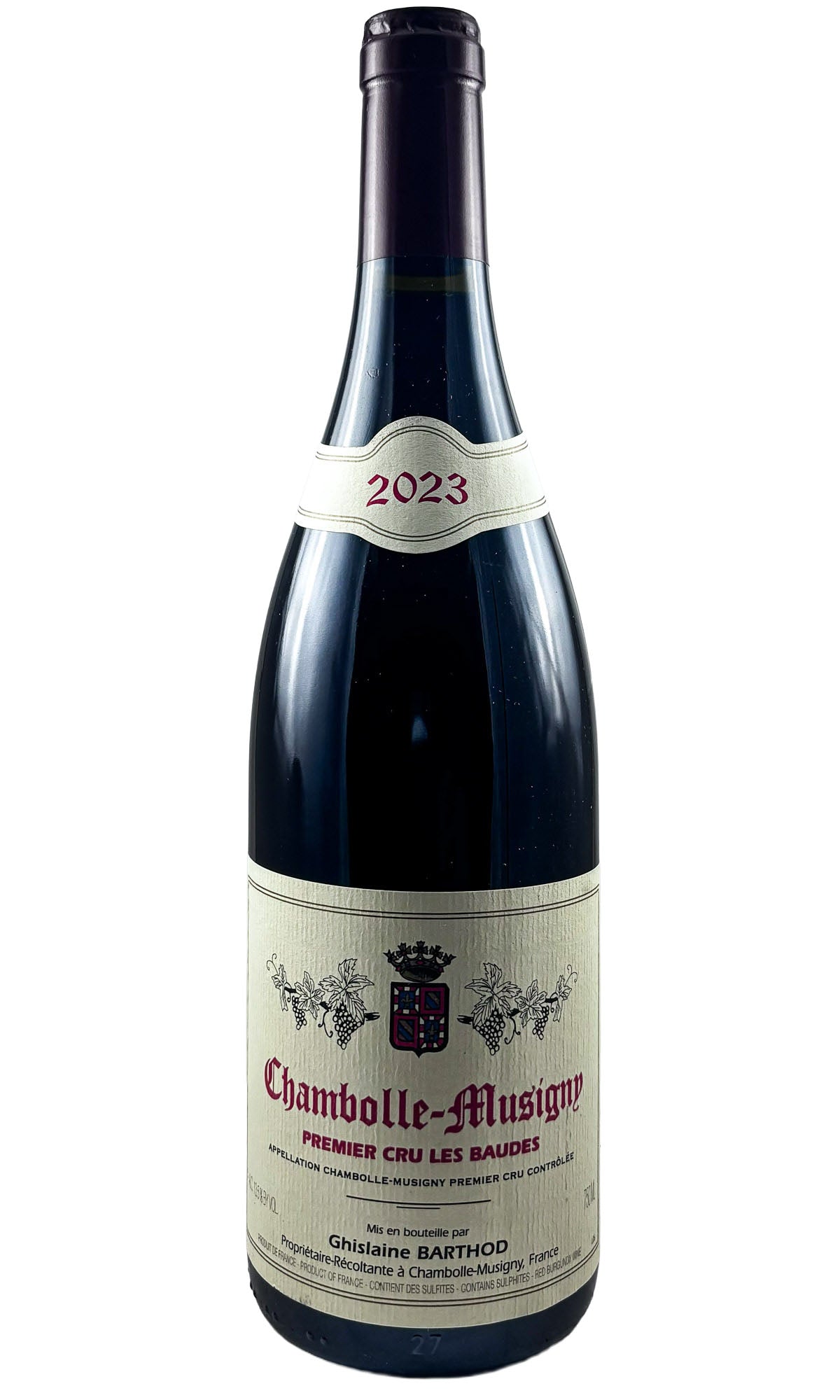 Bottle of Ghislaine Barthod, Chambolle-Musigny 1er Cru Les Baudes, 2023 - Red Wine - Flatiron Wines & Spirits - New York