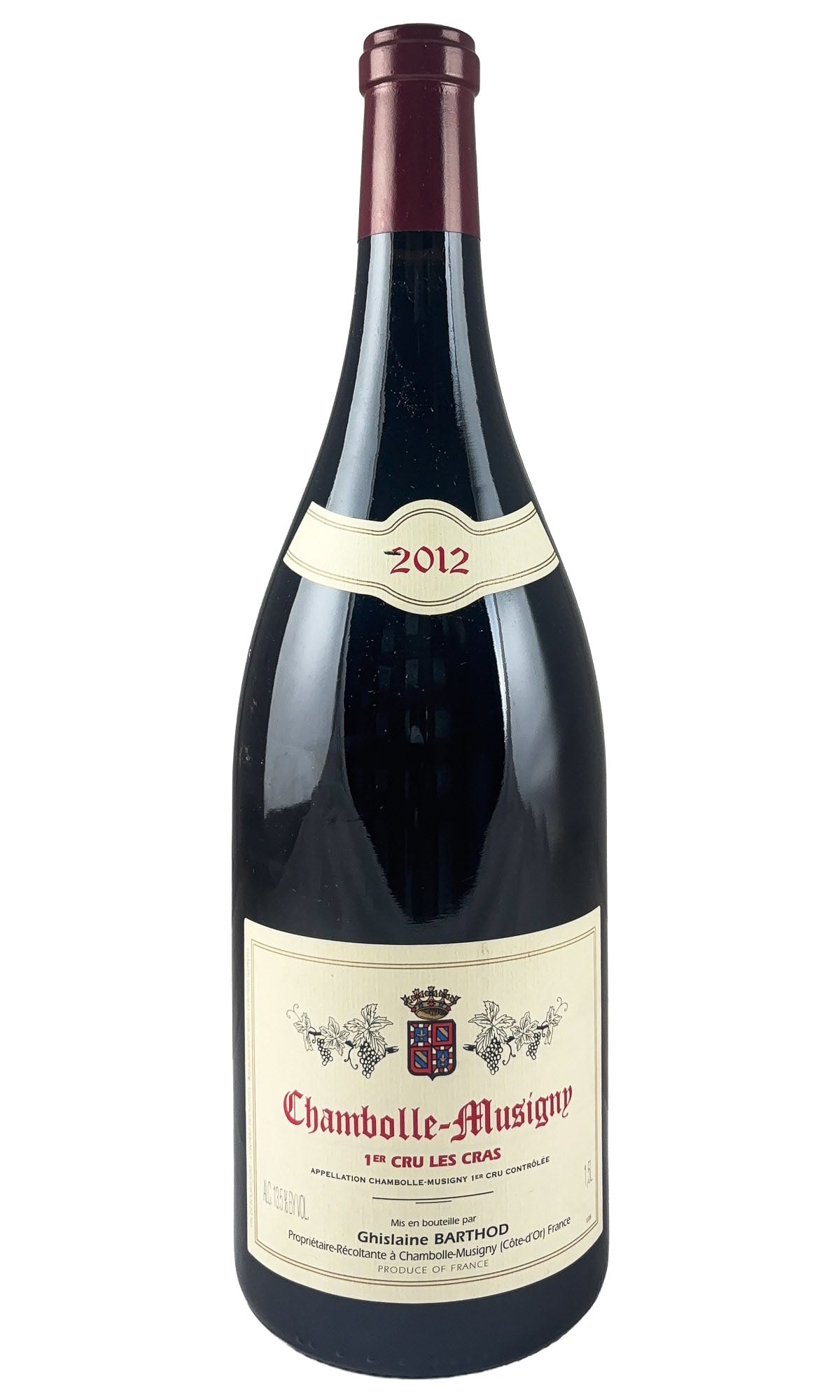 Bottle of Ghislaine Barthod, Chambolle-Musigny 1er Cru Les Cras, 2012 (1.5L) - Red Wine - Flatiron Wines & Spirits - New York