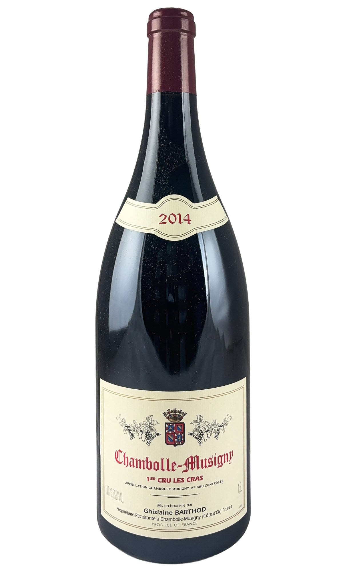 Bottle of Ghislaine Barthod, Chambolle-Musigny 1er Cru Les Cras, 2014 (1.5L) - Red Wine - Flatiron Wines & Spirits - New York