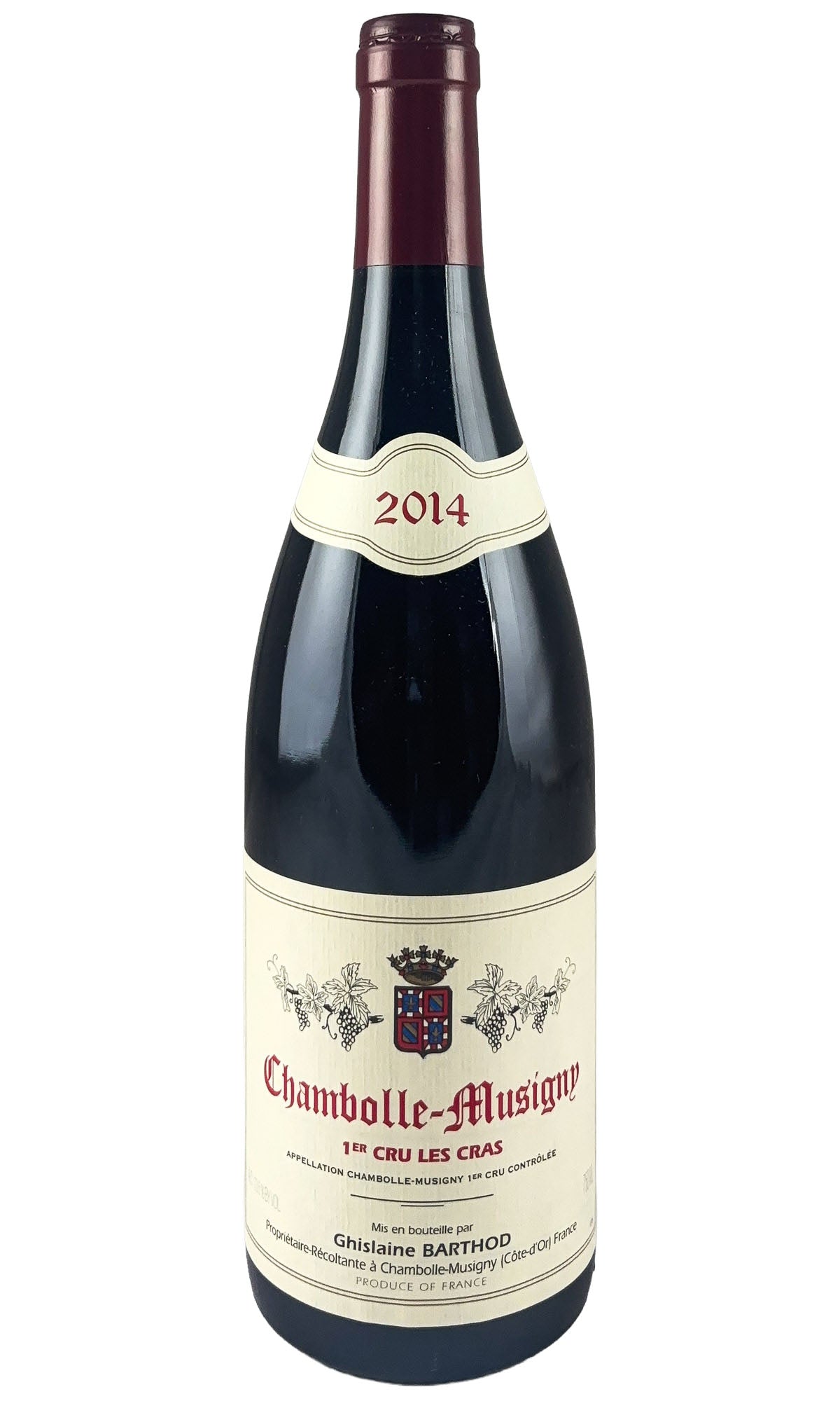 Bottle of Ghislaine Barthod, Chambolle-Musigny 1er Cru Les Cras, 2014 - Red Wine - Flatiron Wines & Spirits - New York