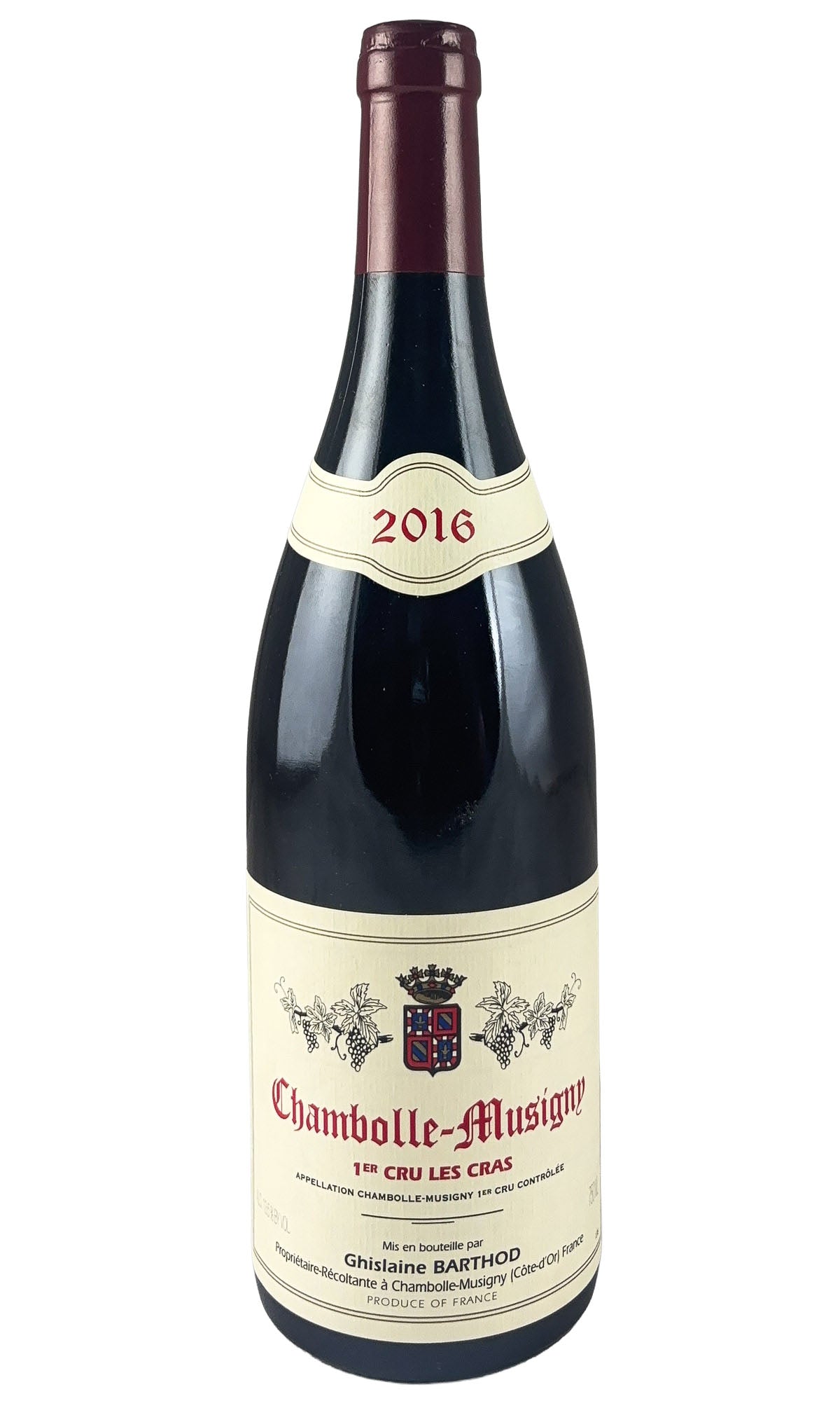 Bottle of Ghislaine Barthod, Chambolle-Musigny 1er Cru Les Cras, 2016 - Red Wine - Flatiron Wines & Spirits - New York