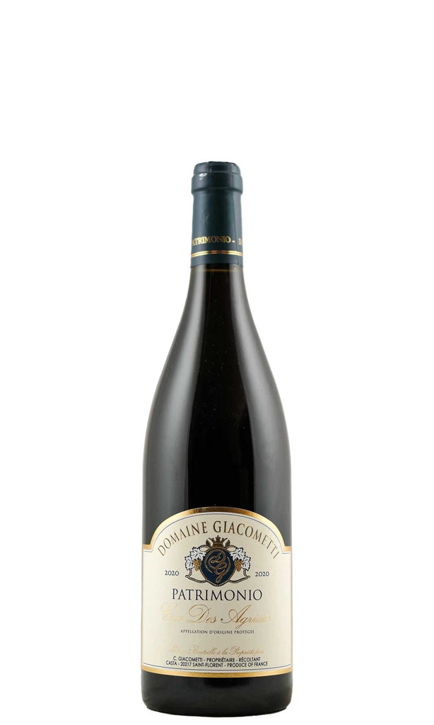 Bottle of Giacometti, Patrimonio Rouge "Cru des Agriates", 2020 - Red Wine - Flatiron Wines & Spirits - New York