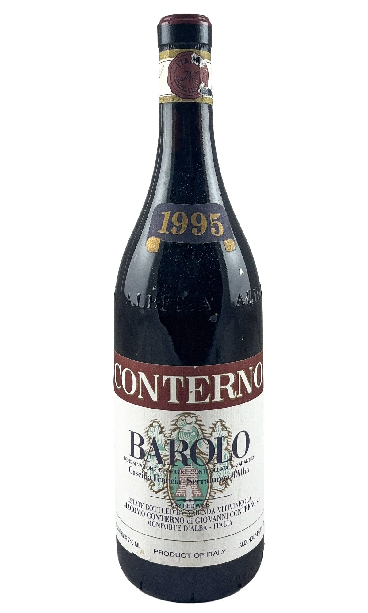 Bottle of Giacomo Conterno, Barolo Cascina Francia, 1995 - Red Wine - Flatiron Wines & Spirits - New York