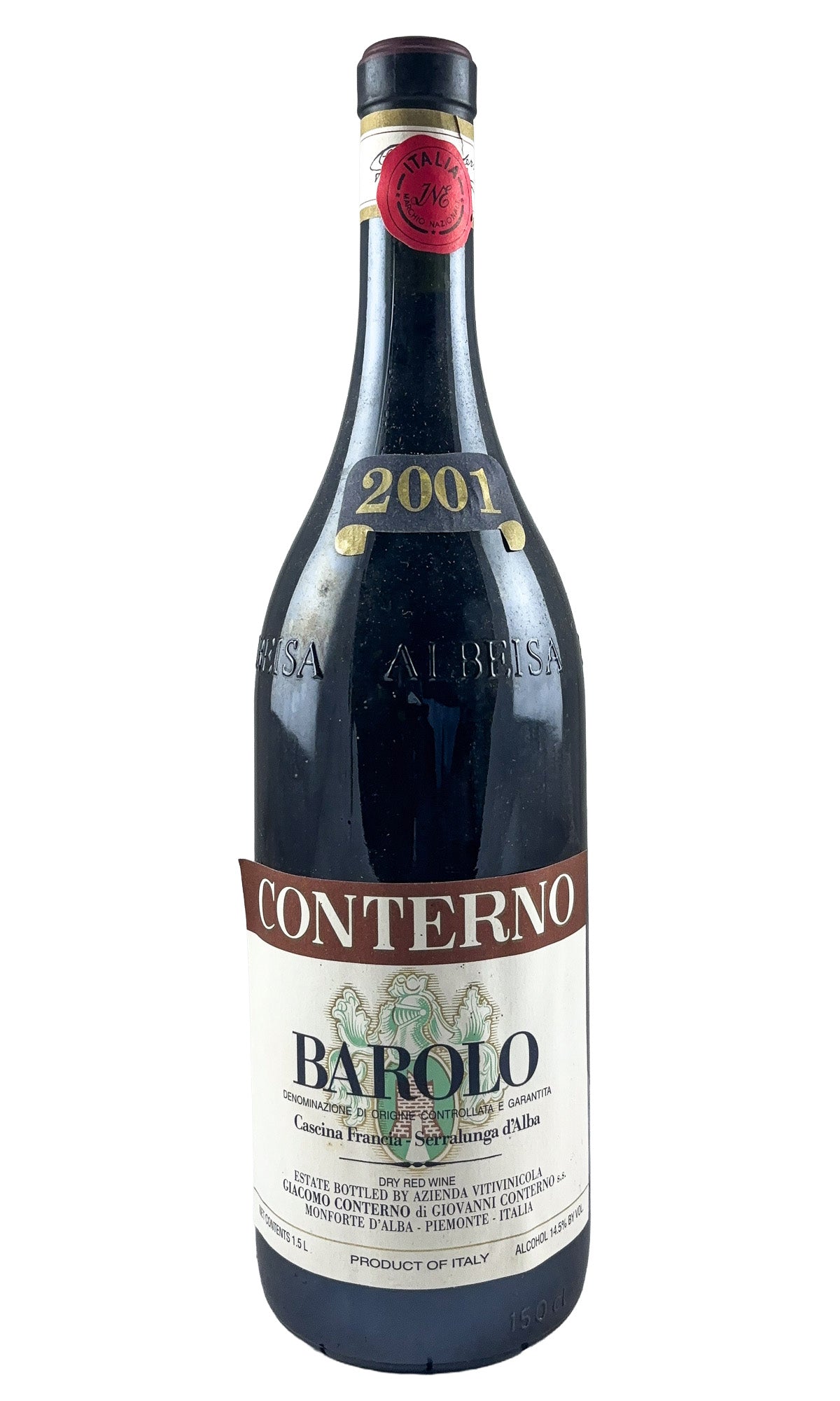 Bottle of Giacomo Conterno, Barolo Cascina Francia Serralunga d'Alba, 2001 (1.5L) - Red Wine - Flatiron Wines & Spirits - New York