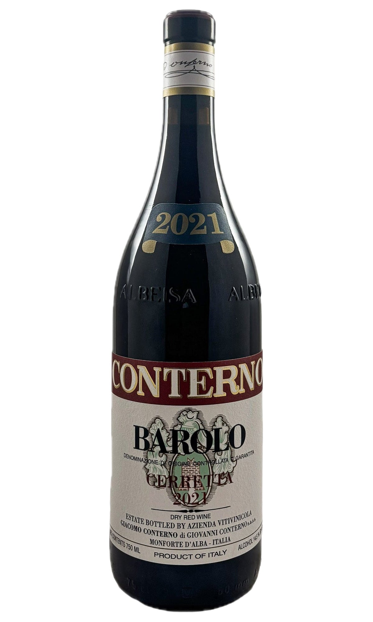 Bottle of Giacomo Conterno, Barolo Cerretta, 2021 - Red Wine - Flatiron Wines & Spirits - New York