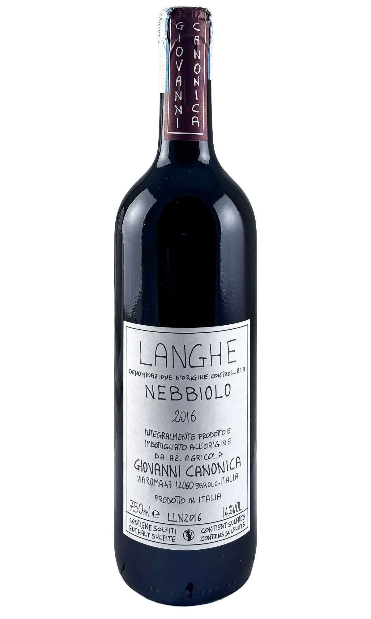 Bottle of Giovanni Canonica, Langhe Nebbiolo, 2016 - Red Wine - Flatiron Wines & Spirits - New York