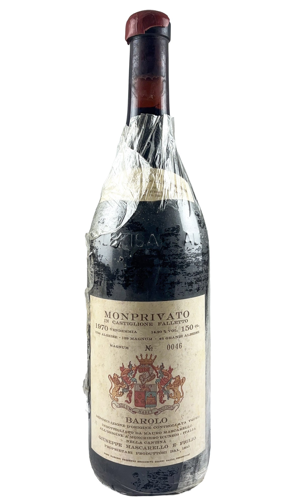 Bottle of Giuseppe Mascarello, Barolo Castiglione Falletto, 1970 (1.5L) - Red Wine - Flatiron Wines & Spirits - New York