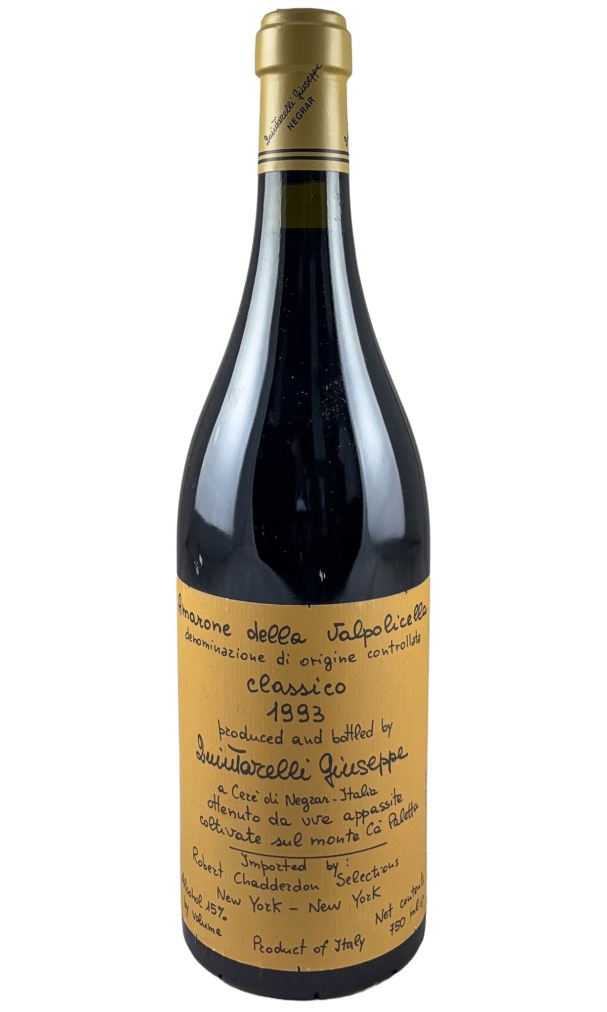 Bottle of Giuseppe Quintarelli, Amarone, 1993 - Red Wine - Flatiron Wines & Spirits - New York