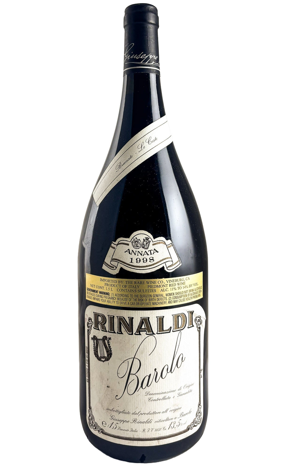 Bottle of Giuseppe Rinaldi, Barolo Brunate-Le Coste, 1998 (1.5L) - Red Wine - Flatiron Wines & Spirits - New York