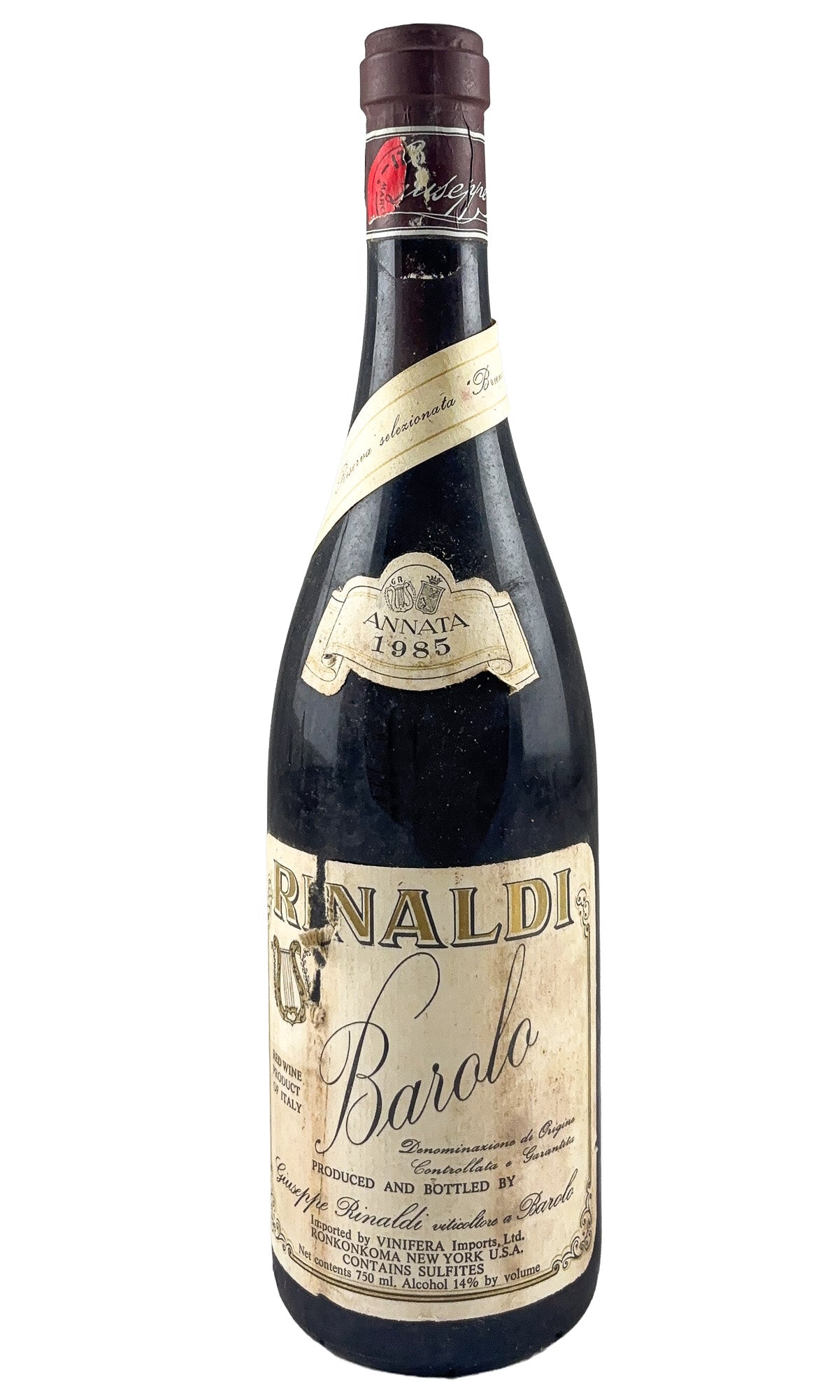 Bottle of Giuseppe Rinaldi, Barolo Brunate Riserva, 1985 - Red Wine - Flatiron Wines & Spirits - New York