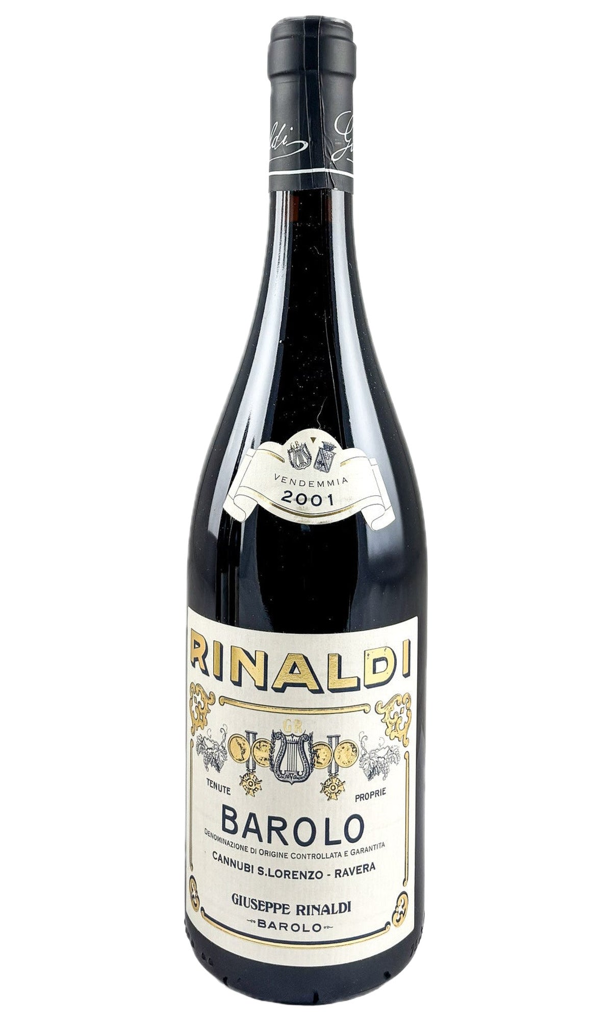 Bottle of Giuseppe Rinaldi, Barolo Cannubi San Lorenzo Ravera, 2001 - Red Wine - Flatiron Wines & Spirits - New York