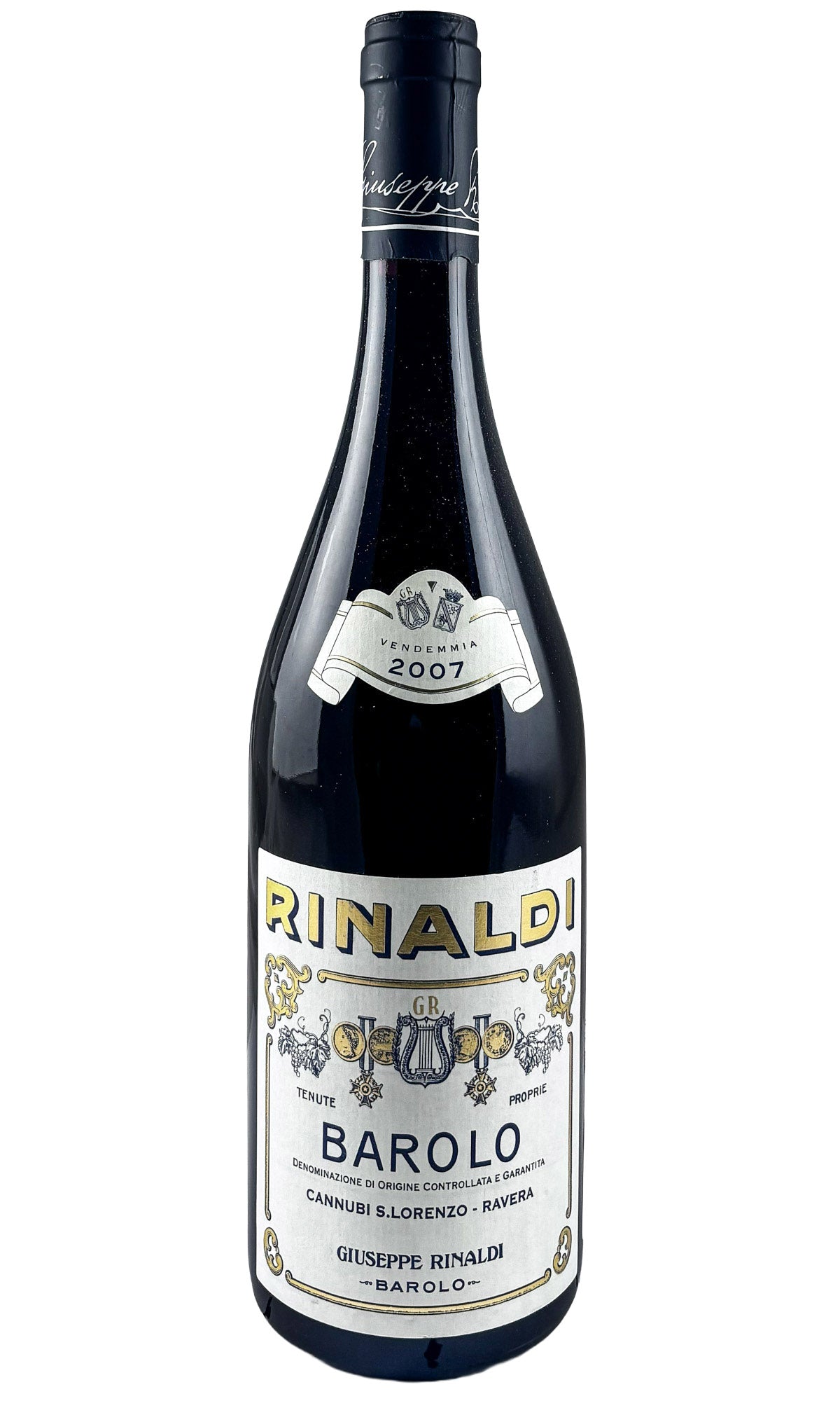 Bottle of Giuseppe Rinaldi, Barolo Cannubi San Lorenzo Ravera, 2007 - Red Wine - Flatiron Wines & Spirits - New York