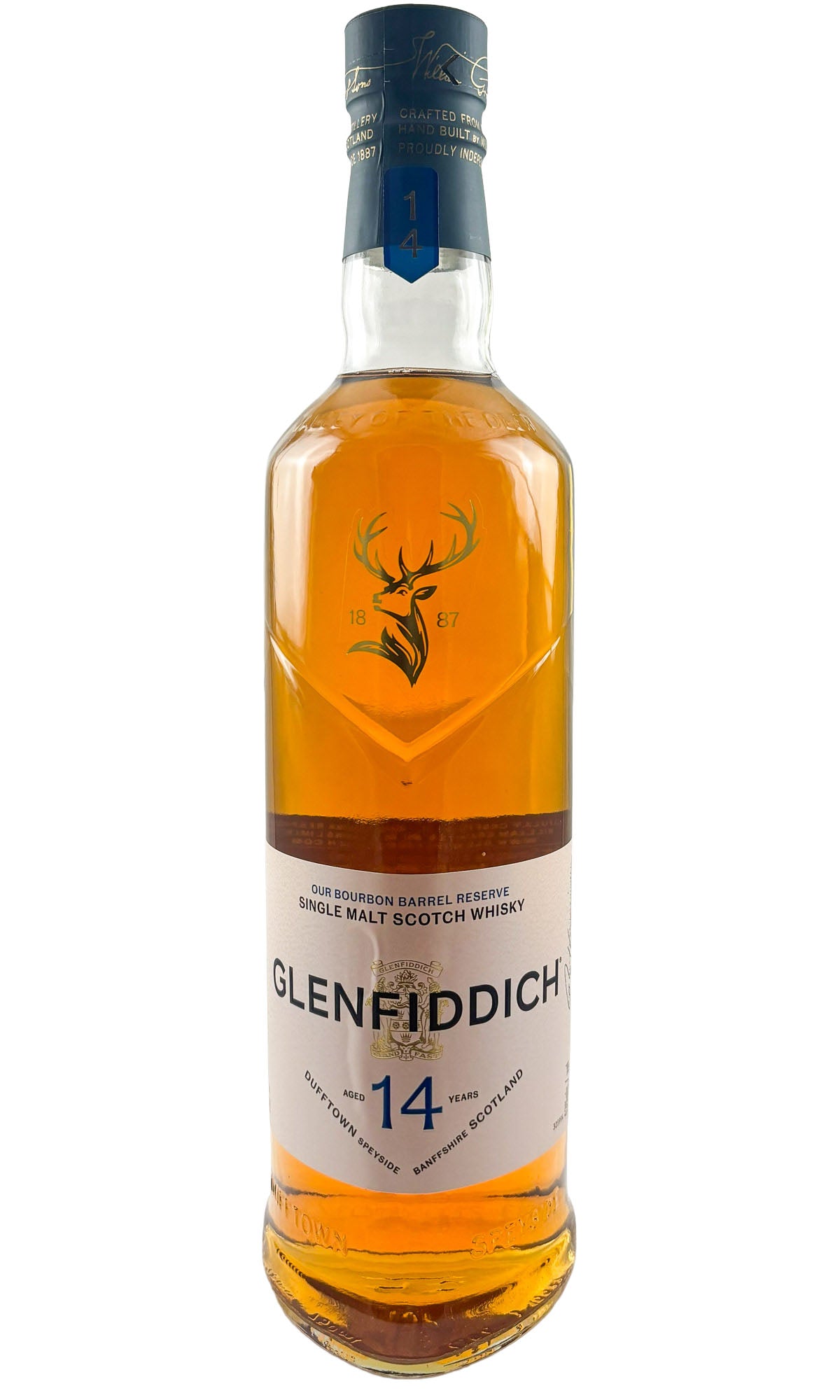 Bottle of Glenfiddich, Single Malt Scotch Whisky 14 Years Old Bourbon Barrel Reserve, NV - Spirit - Flatiron Wines & Spirits - New York